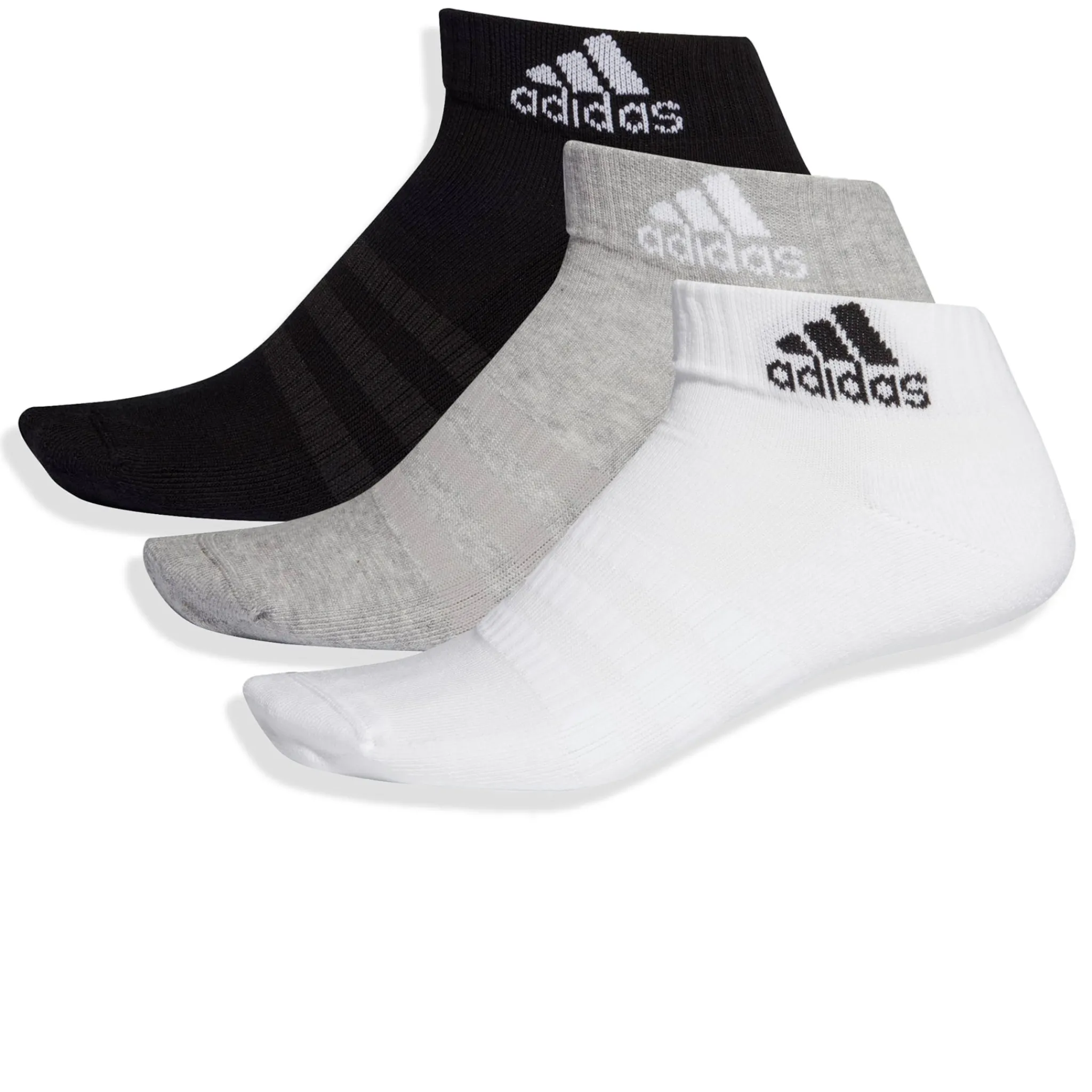 Adidas Cushioned Multi Colour Ankle Socks - 3 Pairs< Socks