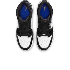 Air Jordan 1 Mid Black Racer Blue (GS)< Black Trainers|Trainers