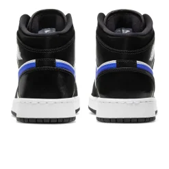 Air Jordan 1 Mid Black Racer Blue (GS)< Black Trainers|Trainers
