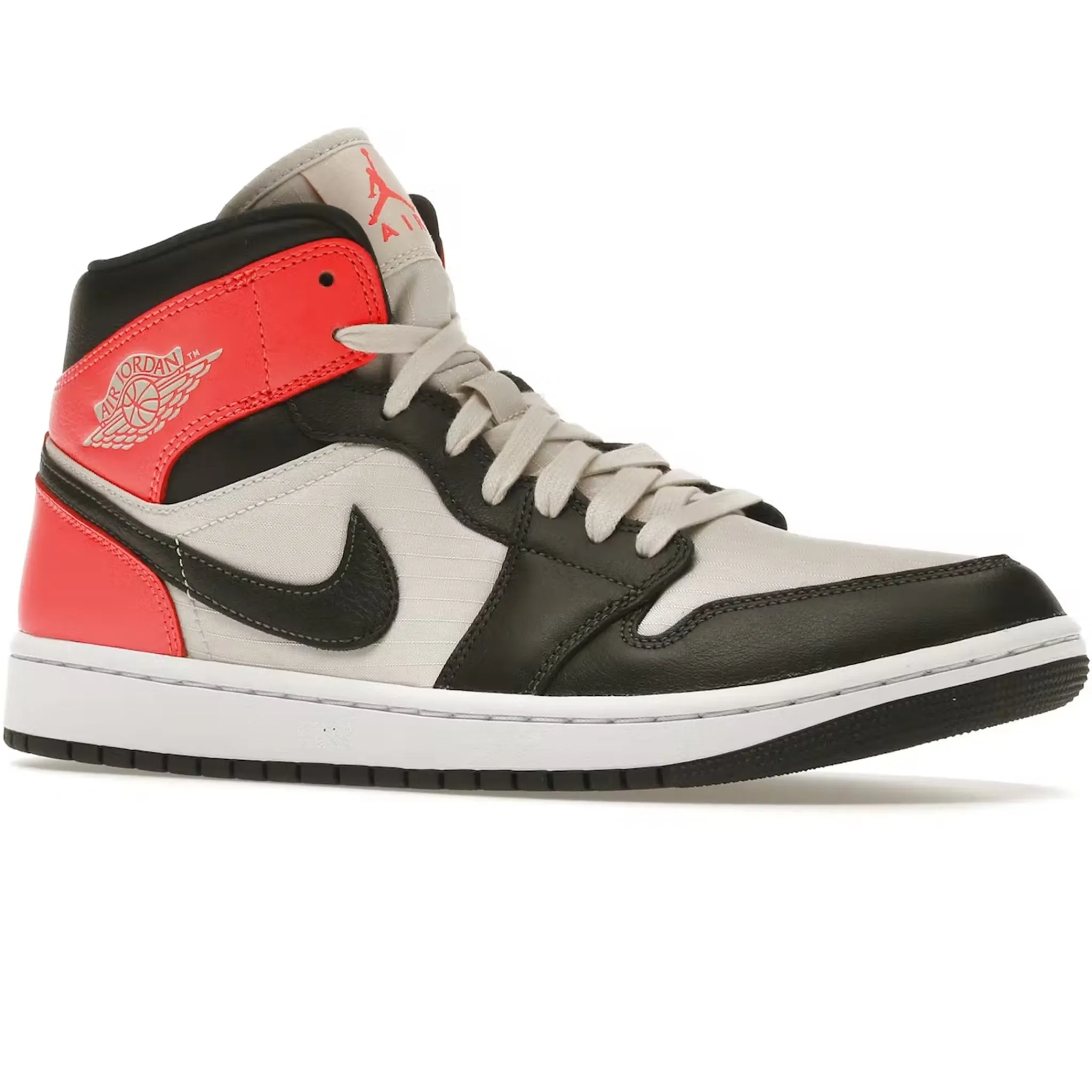 Air Jordan 1 Mid Newsprint Light Orewood Brown (W)< Trainers