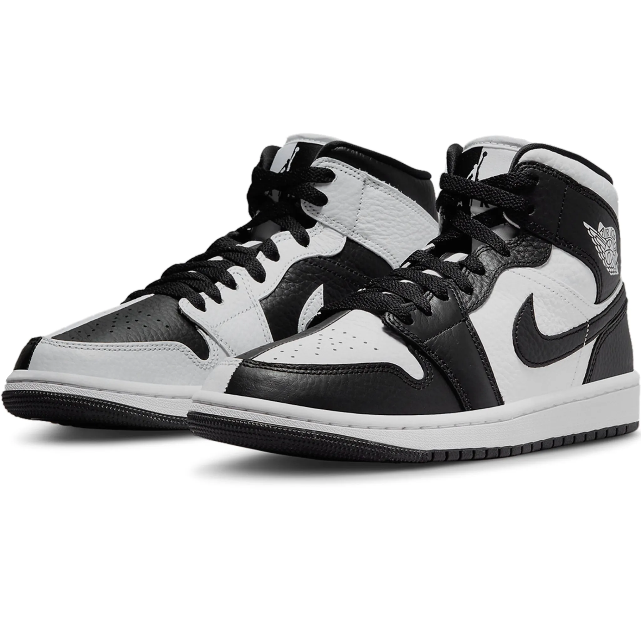Air Jordan 1 Mid Split Black White (W)< Black Trainers|Trainers