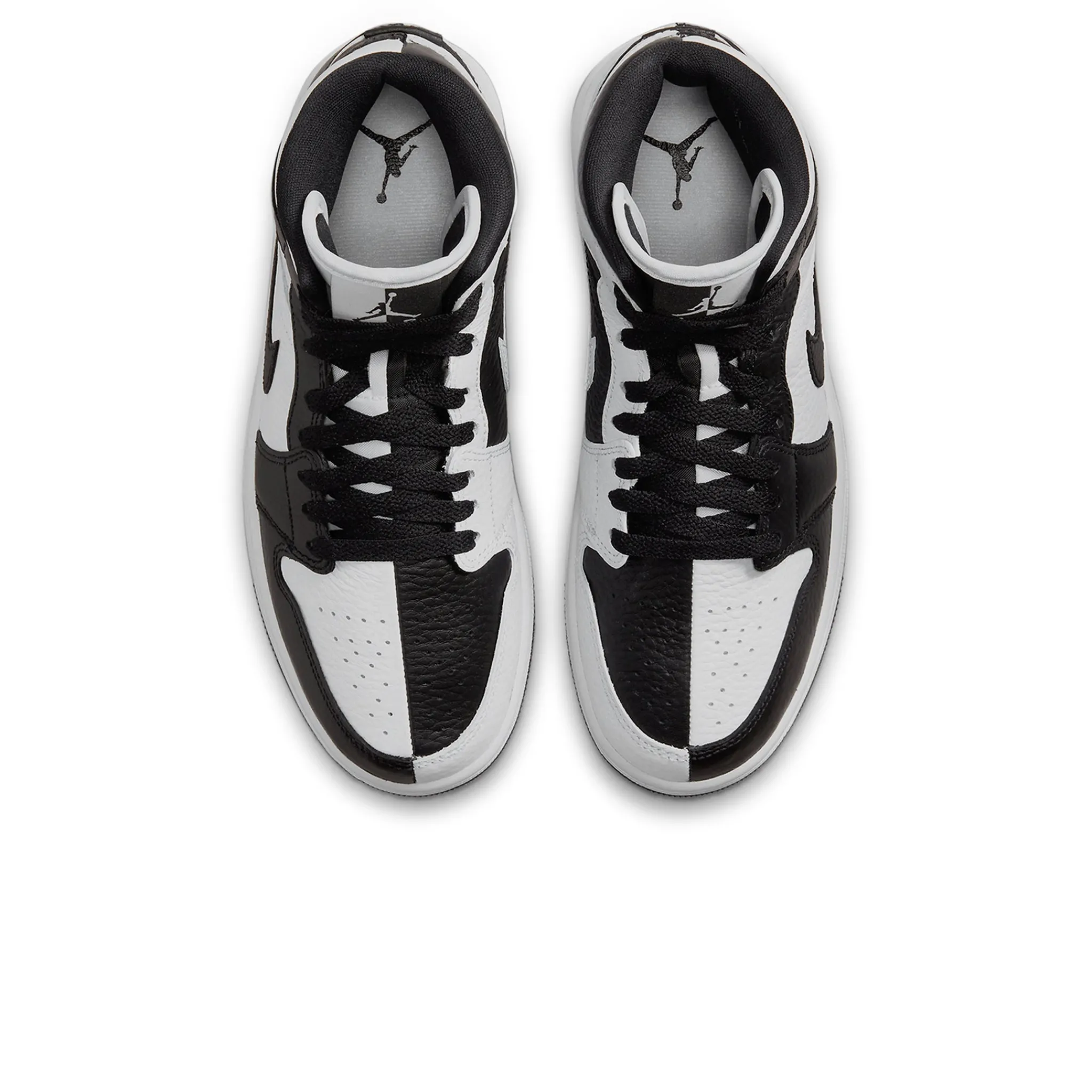 Air Jordan 1 Mid Split Black White (W)< Black Trainers|Trainers