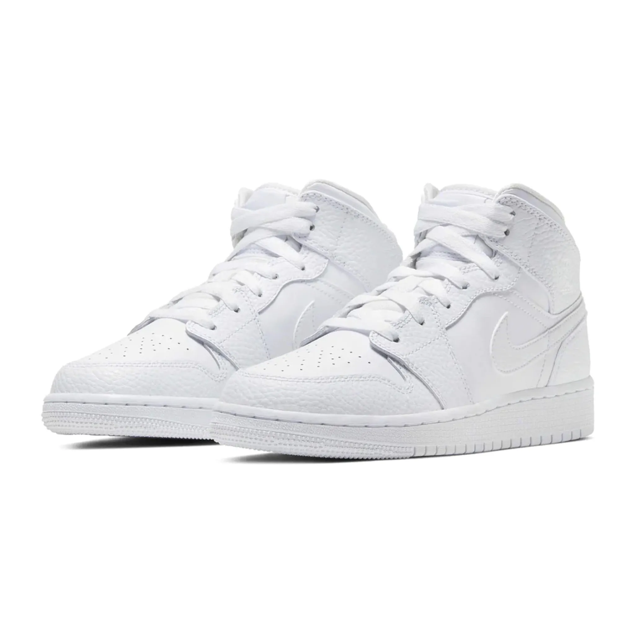 Air Jordan 1 Mid Triple White (GS)< White Trainers|Trainers