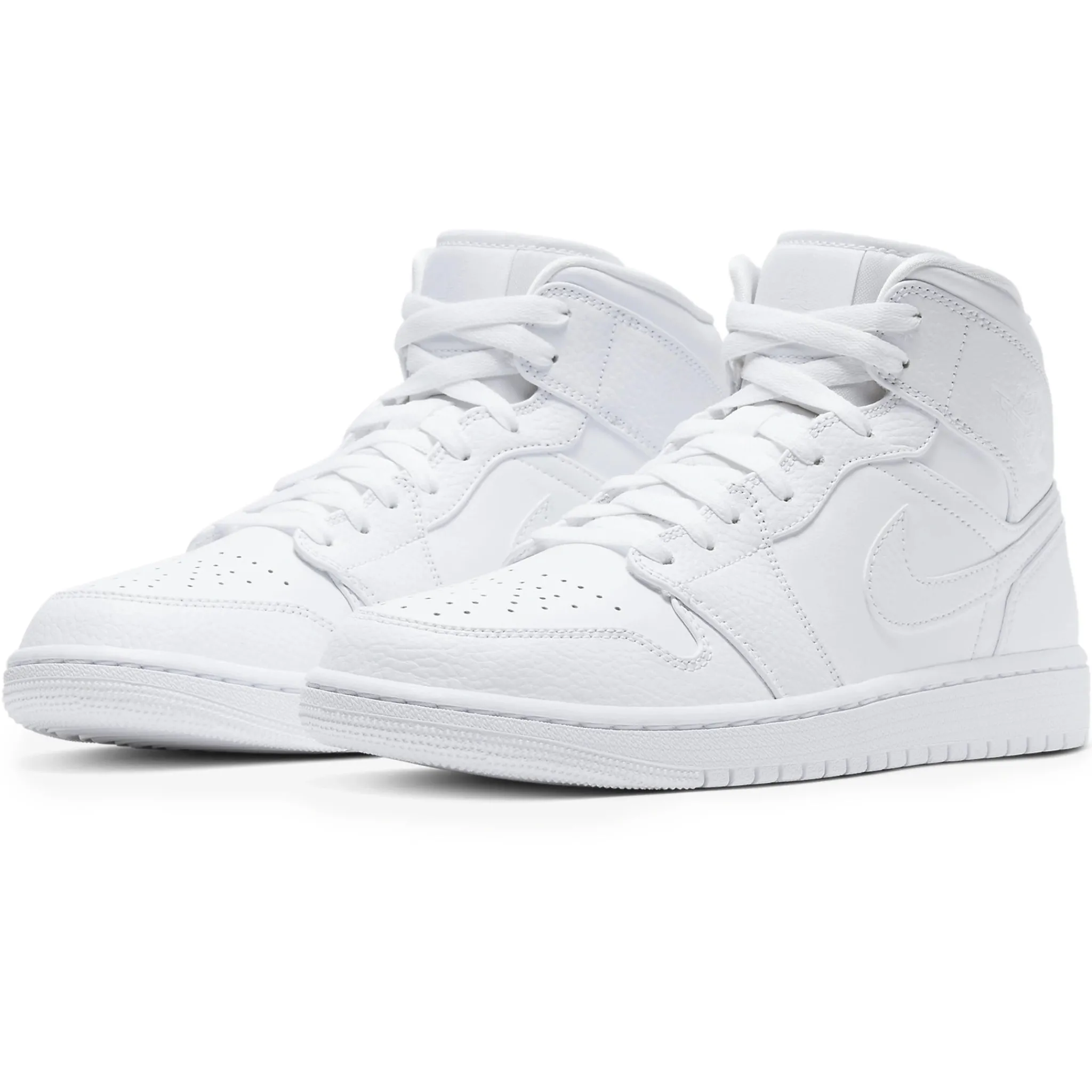 Air Jordan 1 Mid Triple White< White Trainers|Trainers