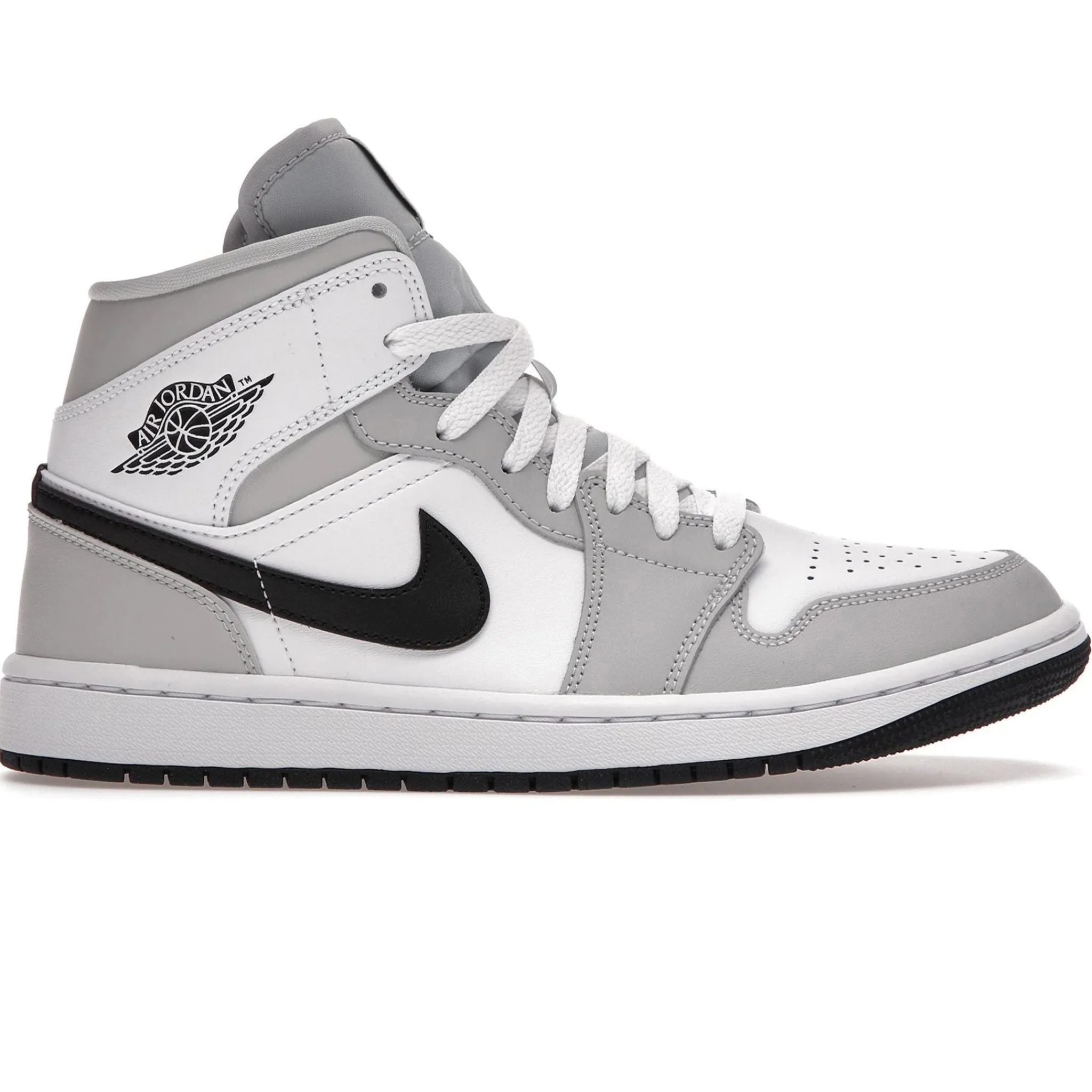 Air Jordan 1 Mid White Light Smoke Grey (W)< Trainers