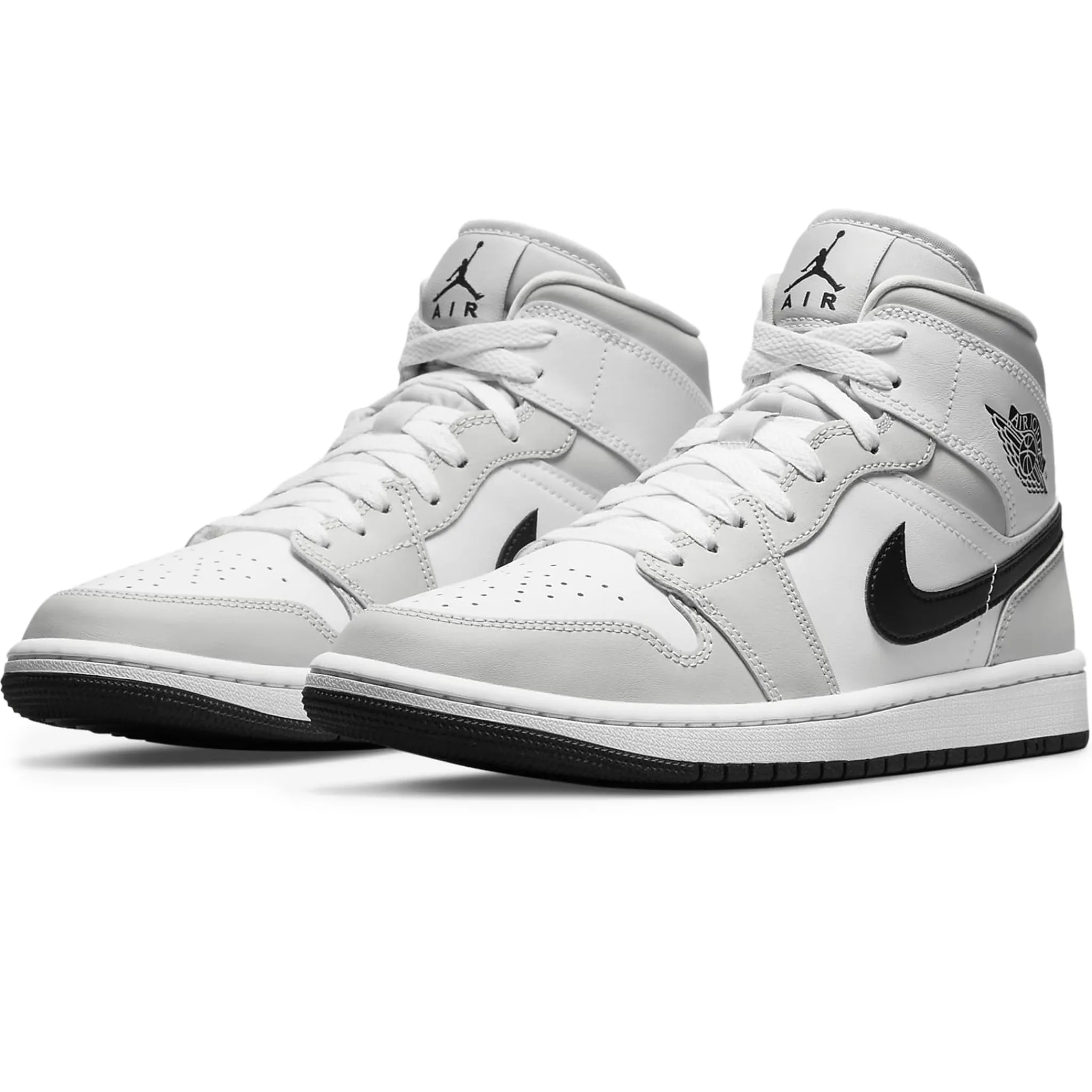 Air Jordan 1 Mid White Light Smoke Grey (W)< Trainers