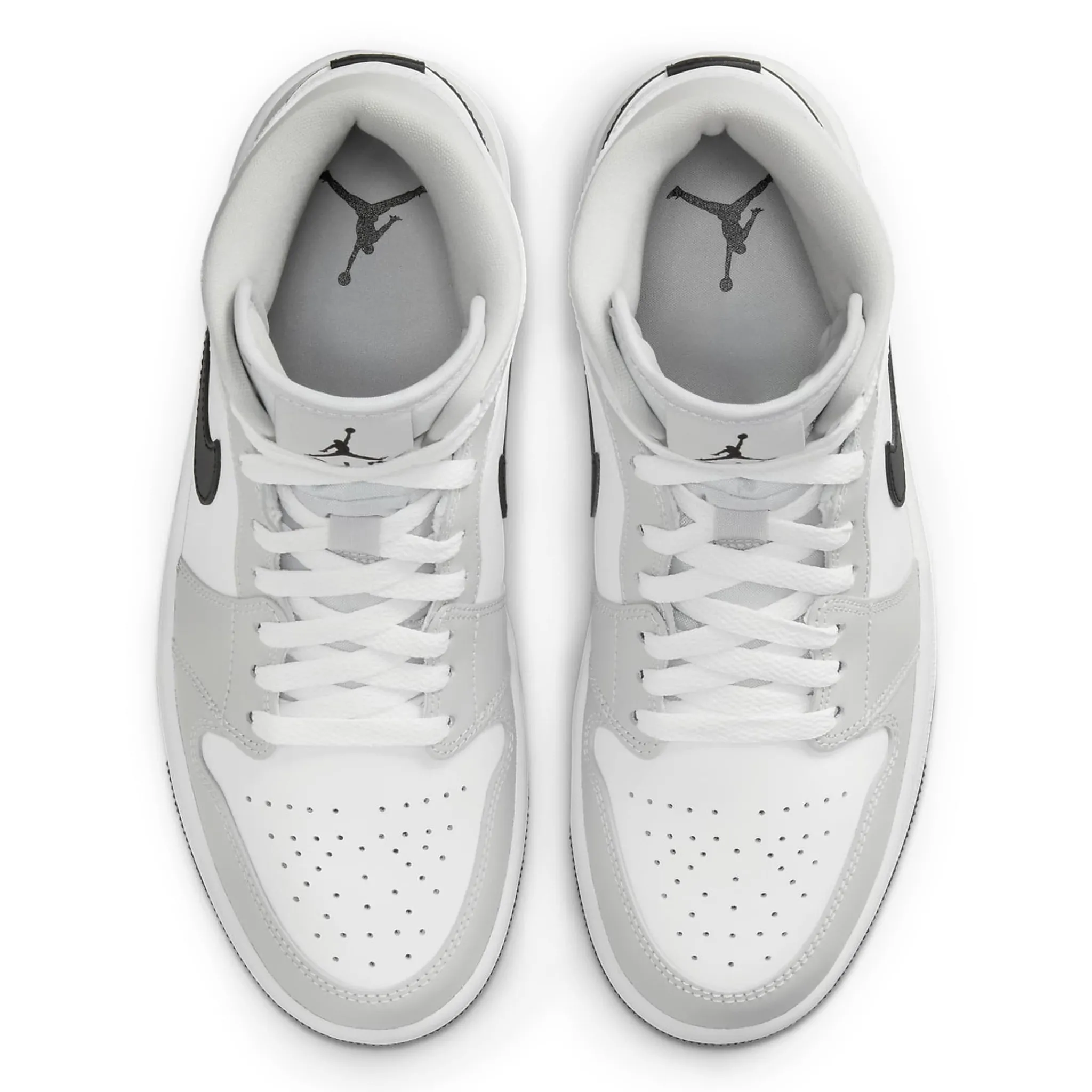 Air Jordan 1 Mid White Light Smoke Grey (W)< Trainers