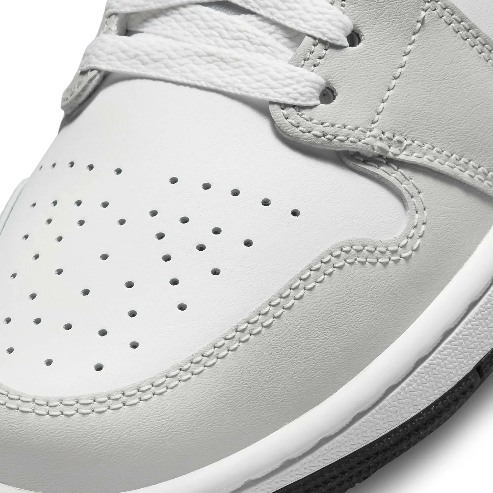 Air Jordan 1 Mid White Light Smoke Grey (W)< Trainers