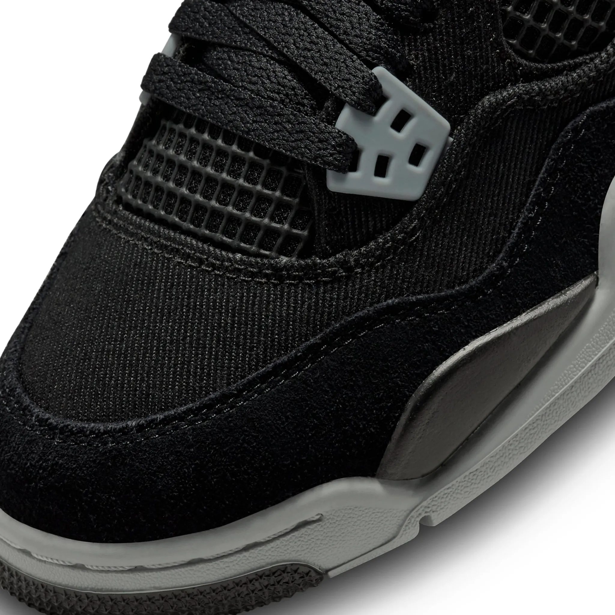 Air Jordan 4 Retro Black Canvas (GS)< Black Trainers|Trainers