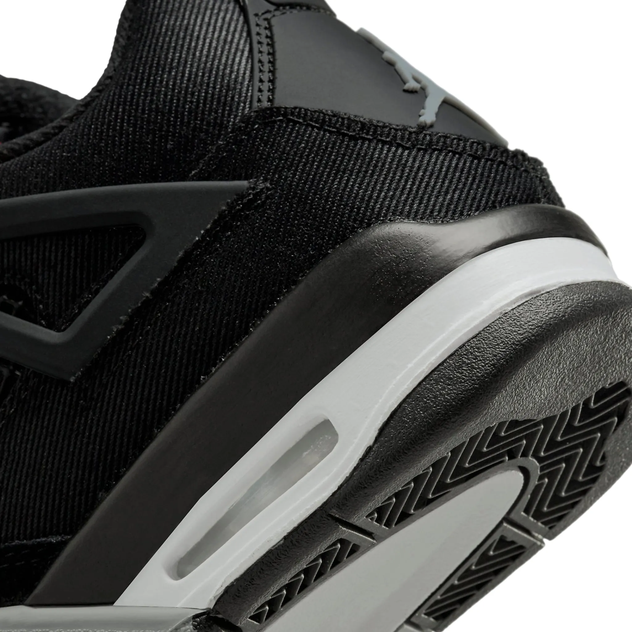 Air Jordan 4 Retro Black Canvas (GS)< Black Trainers|Trainers