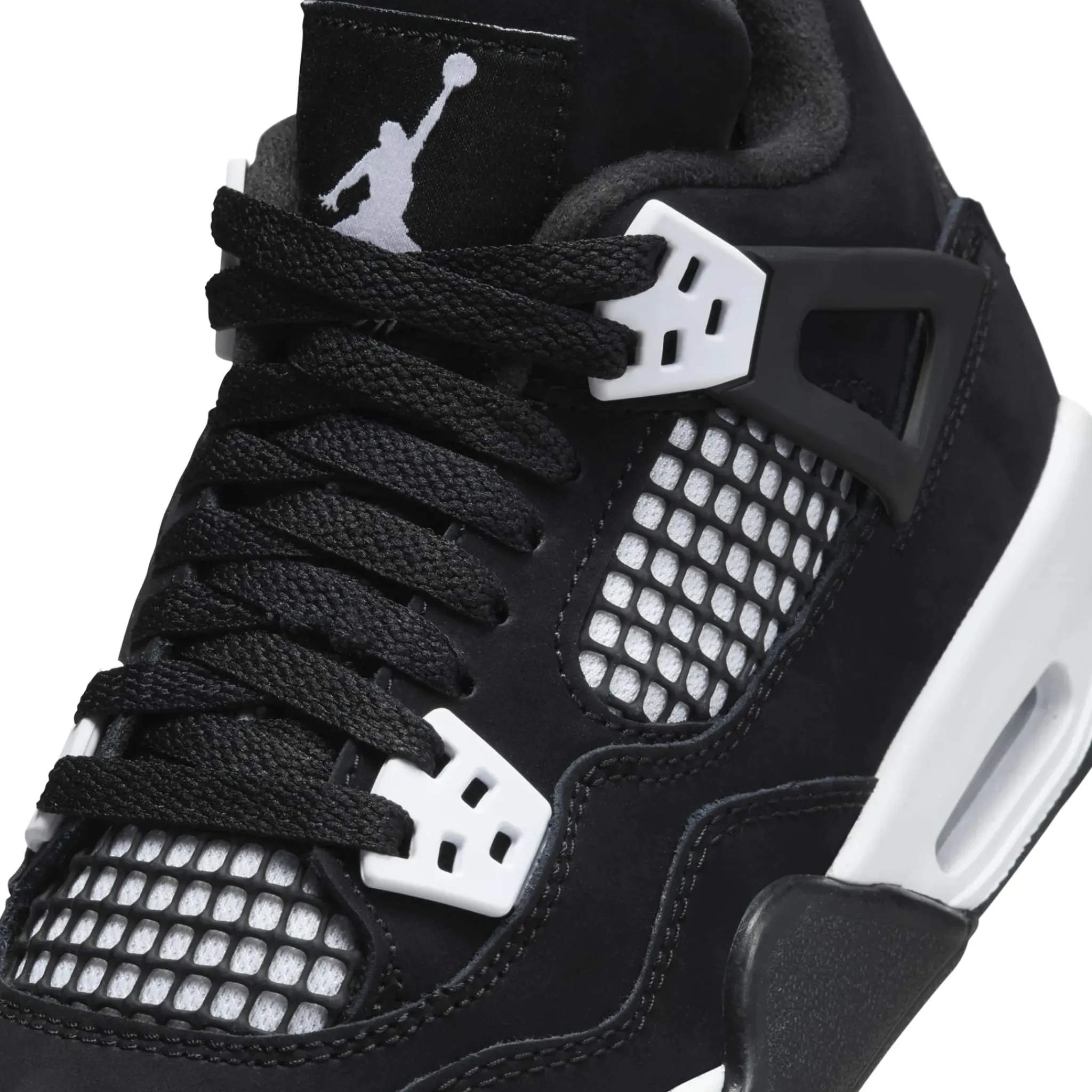 Air Jordan 4 Retro White Thunder (GS)< Trainers|Black Trainers