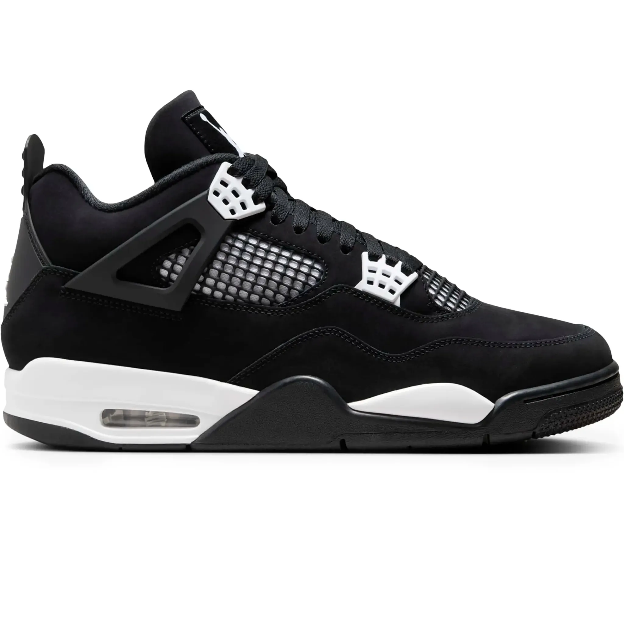 Air Jordan 4 Retro White Thunder< Black Trainers|Trainers