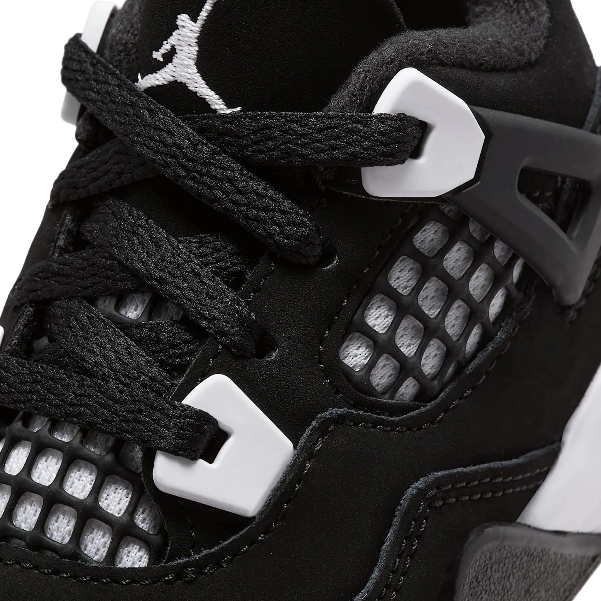 Air Jordan 4 Retro White Thunder (TD)< Black Trainers|Trainers