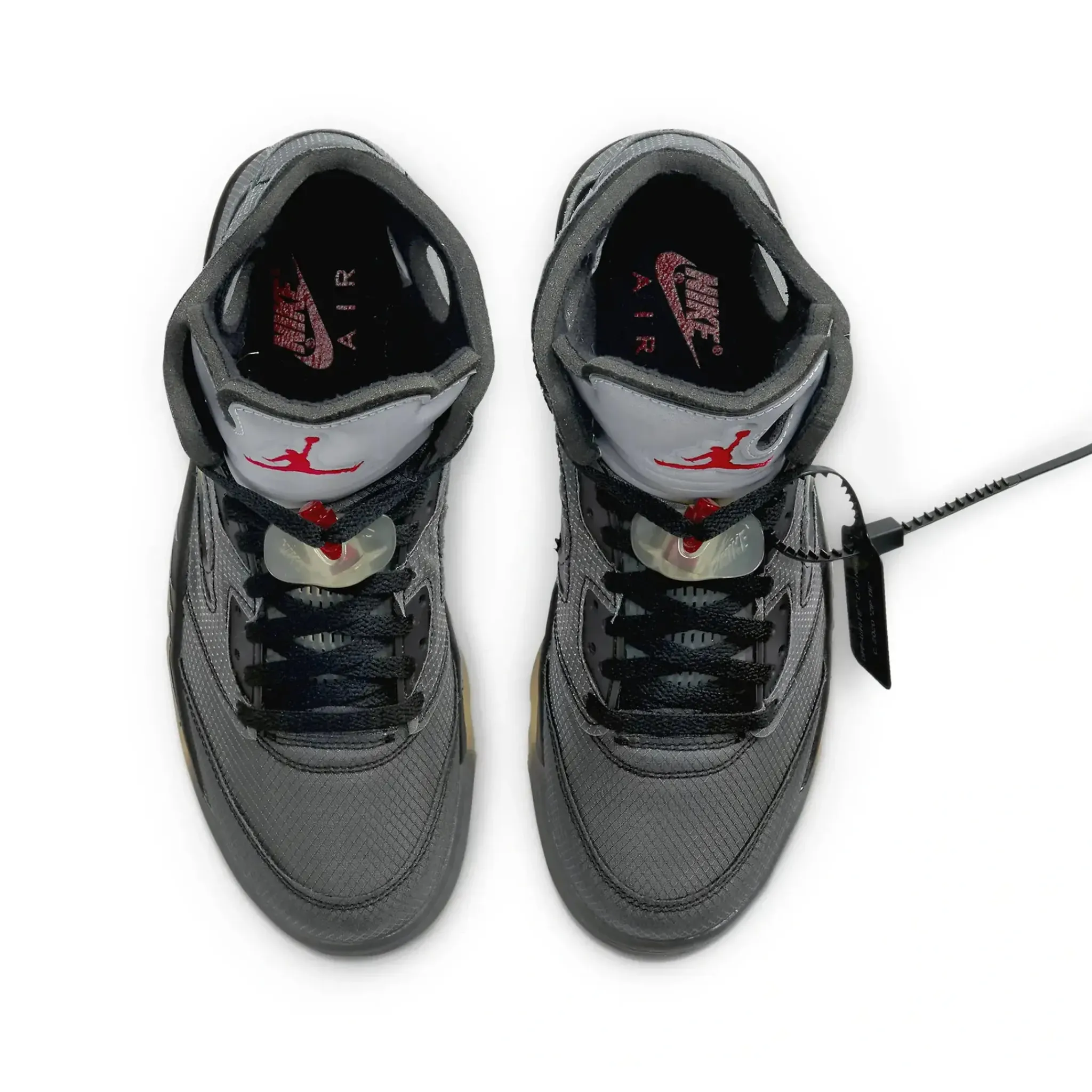 Air Jordan 5 x Off White Muslin< Black Trainers|Trainers