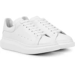 Alexander Mcqueen Raised Sole White Sneaker (W)< White Trainers|Designer Trainers