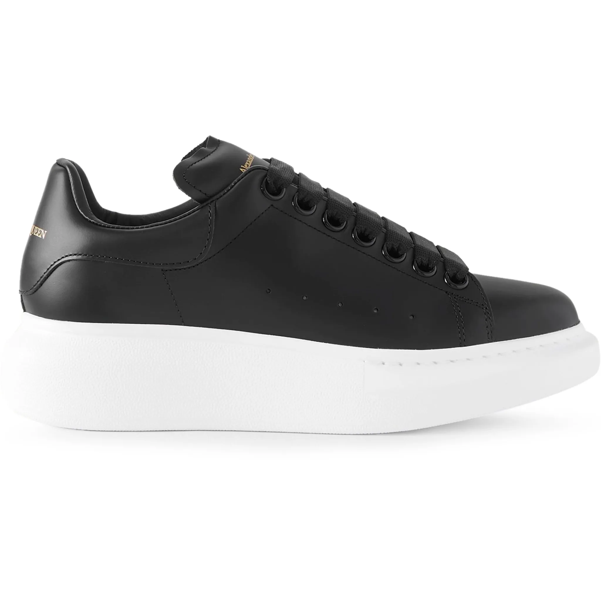 Alexander Mcqueen Raised Sole Black Sneaker (W)< Black Trainers|Designer Trainers