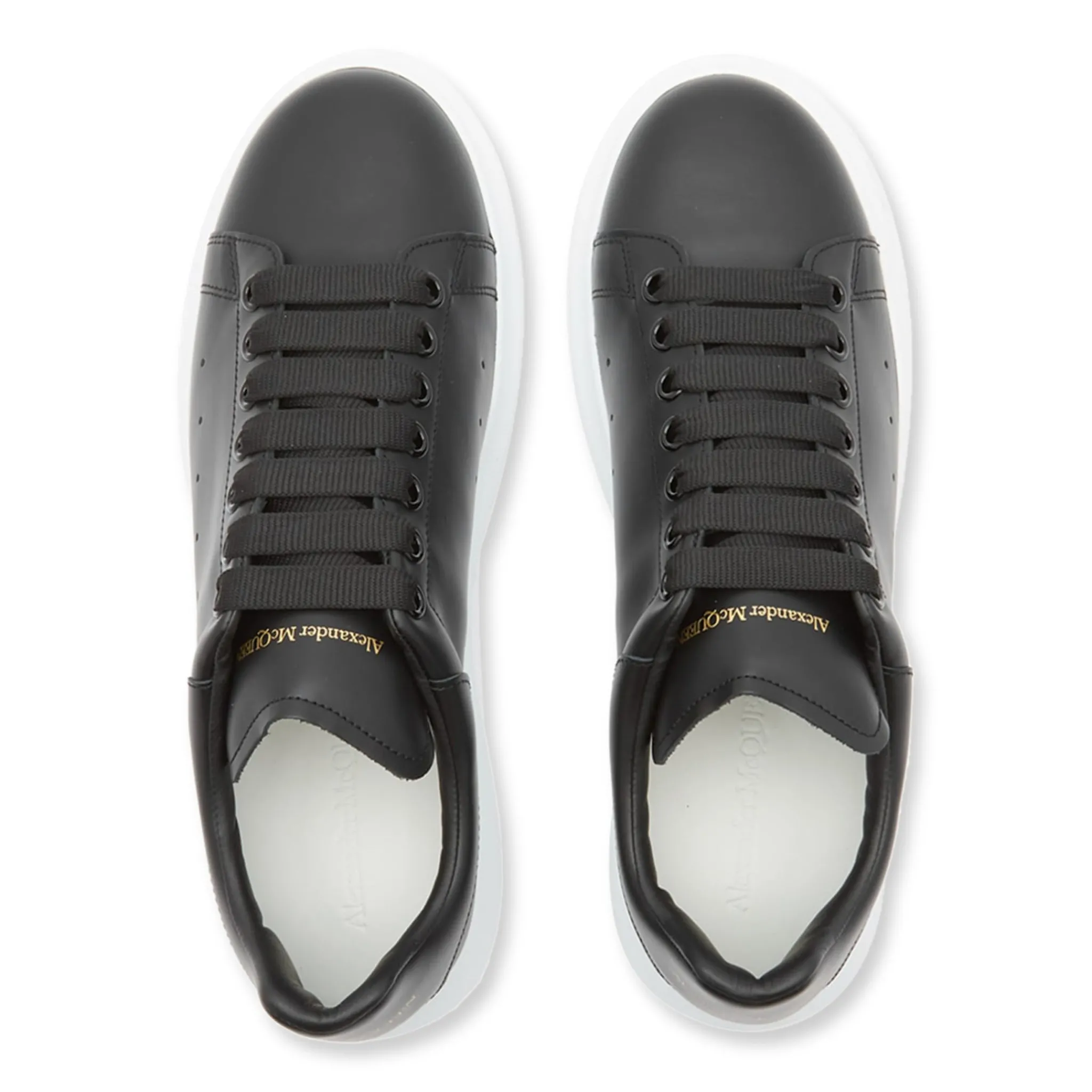 Alexander Mcqueen Raised Sole Black Sneaker (W)< Black Trainers|Designer Trainers