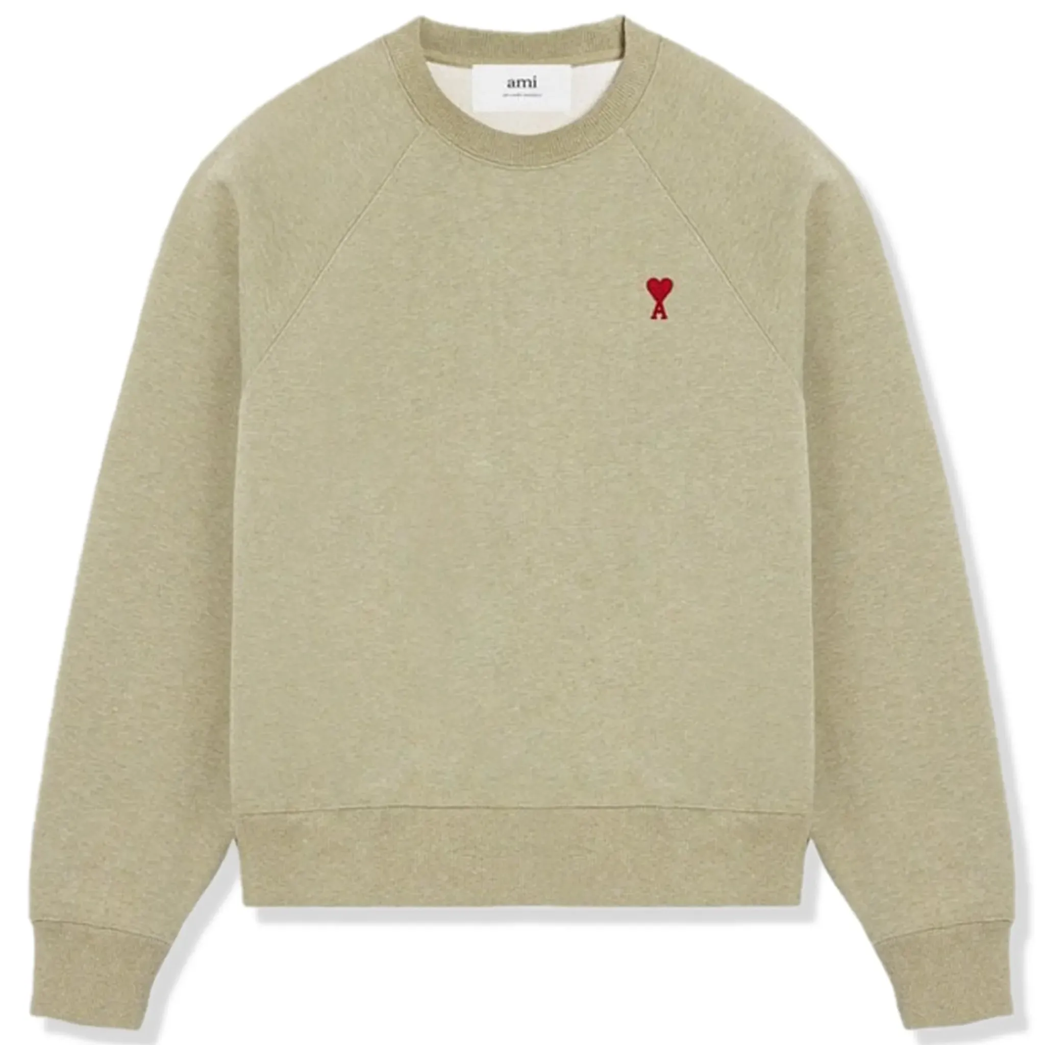 Ami Paris Ami De Coeur Green Sweatshirt< Sweatshirts & Hoodies