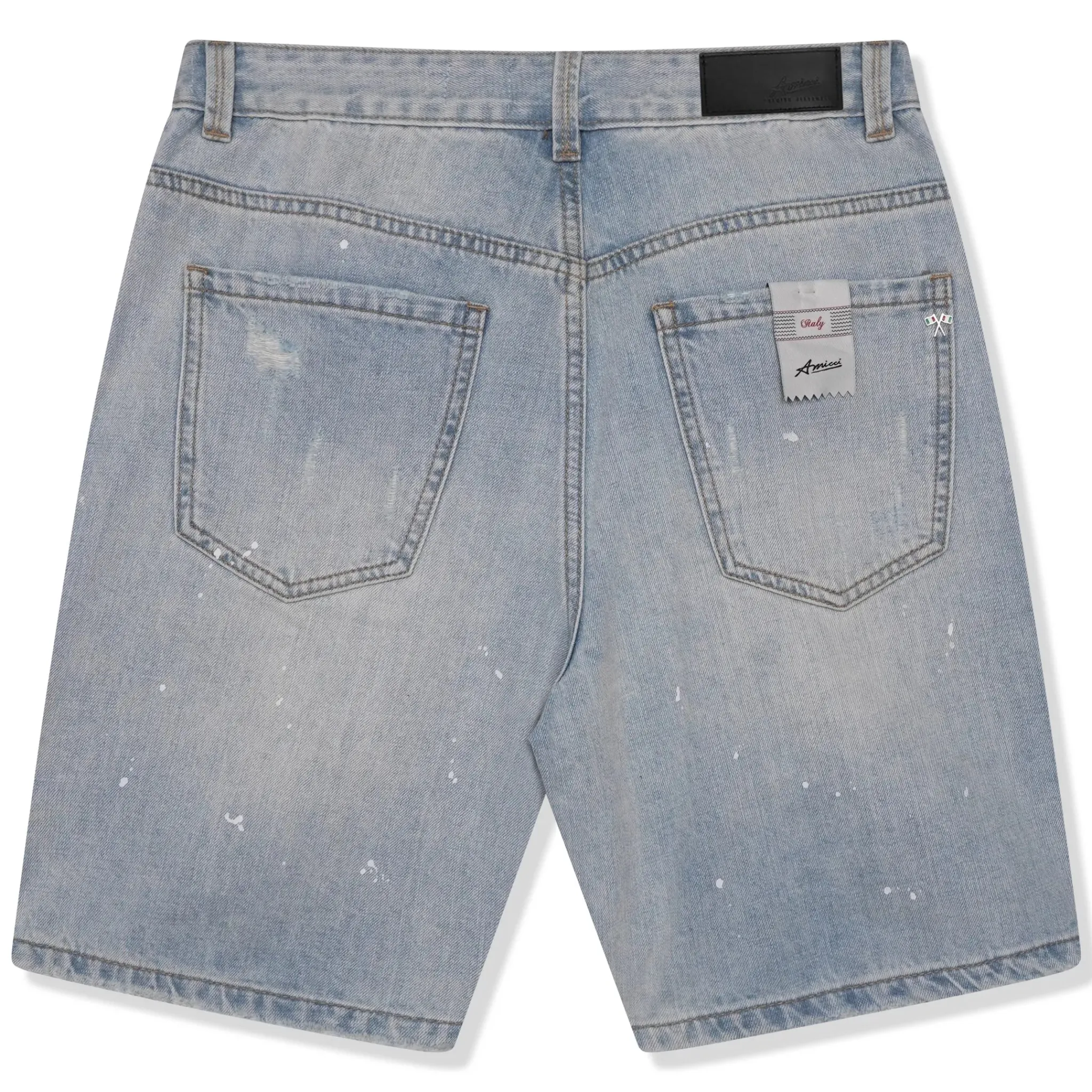 Amicci Adrano Light Blue Carpenter Shorts< Shorts