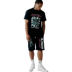 Amicci Angeli Graphic Black T Shirt< Matching Sets|T-shirts