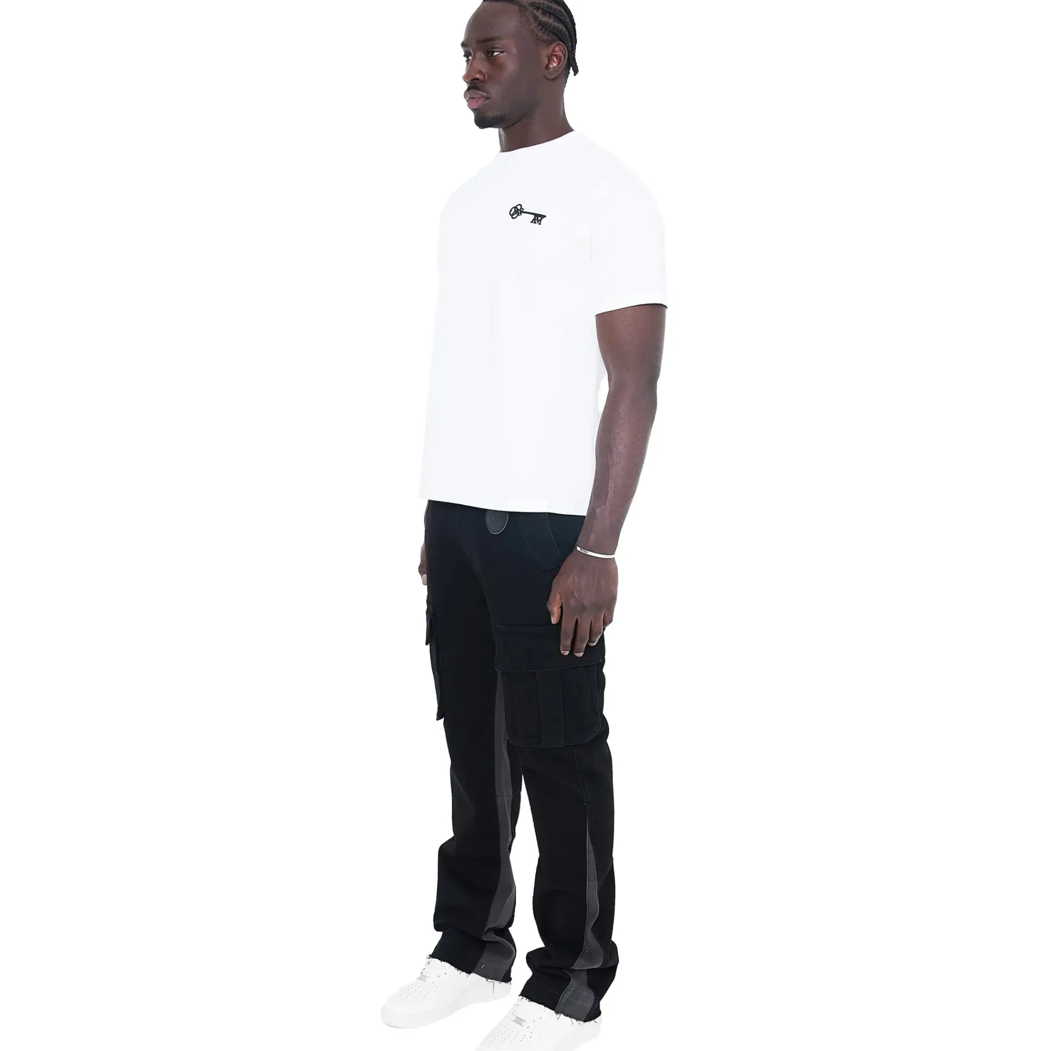 Amicci Renzo Flare Cargo Pants Black< Cargo Pants|Bottoms