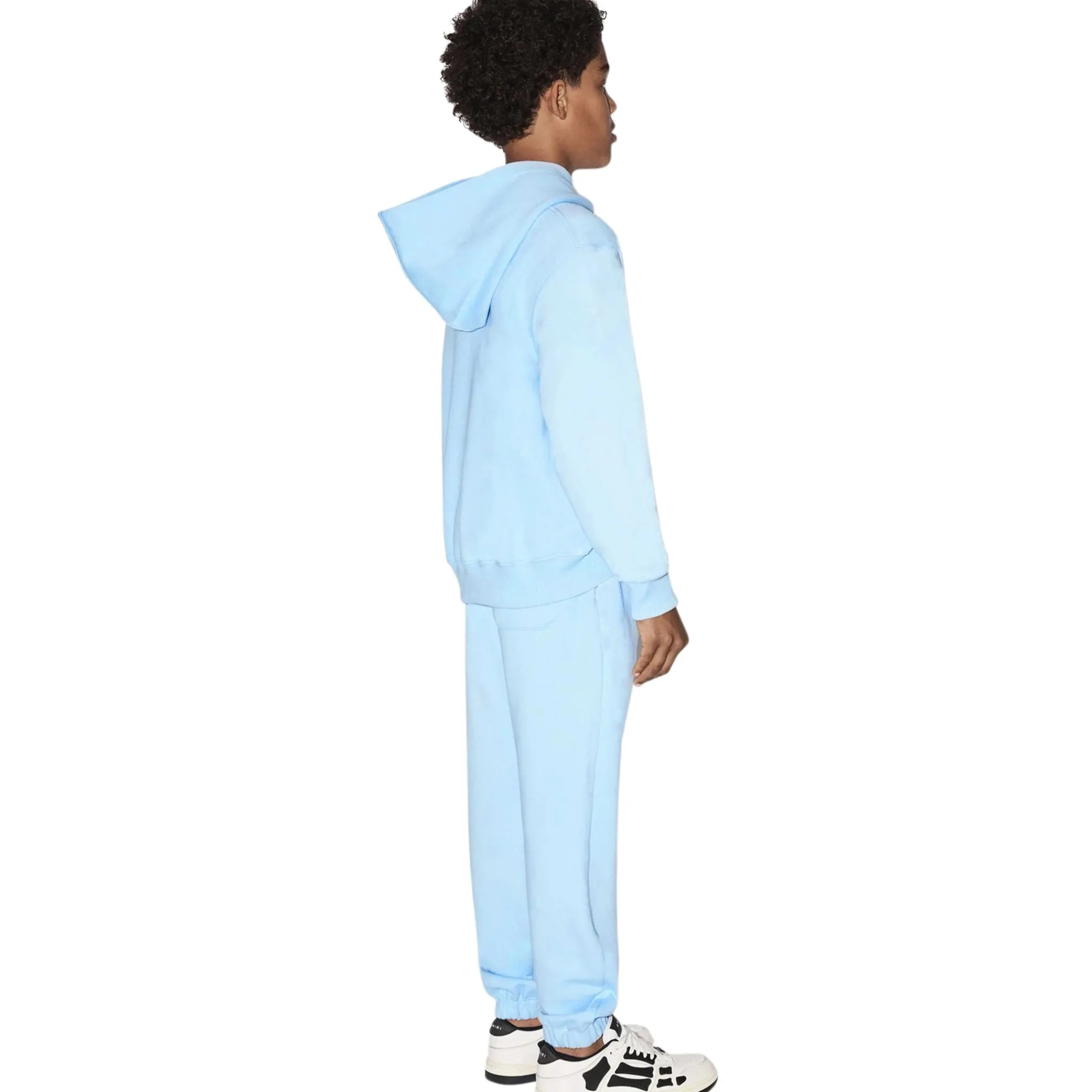 Amiri Kids '' Baby Blue Hoodie< Sweatshirts & Hoodies