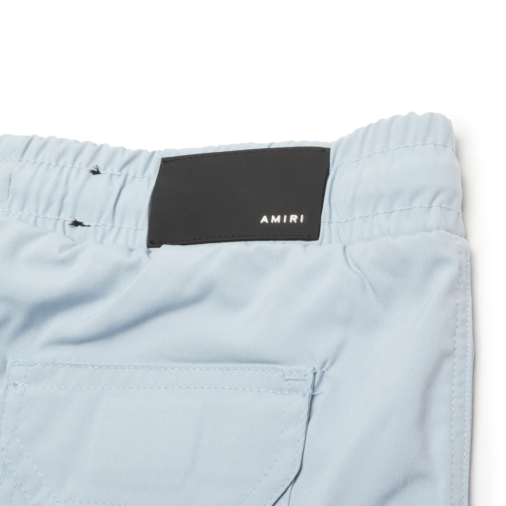 Amiri Kids MA Bar Dusty Blue Swim Trunks< Shorts