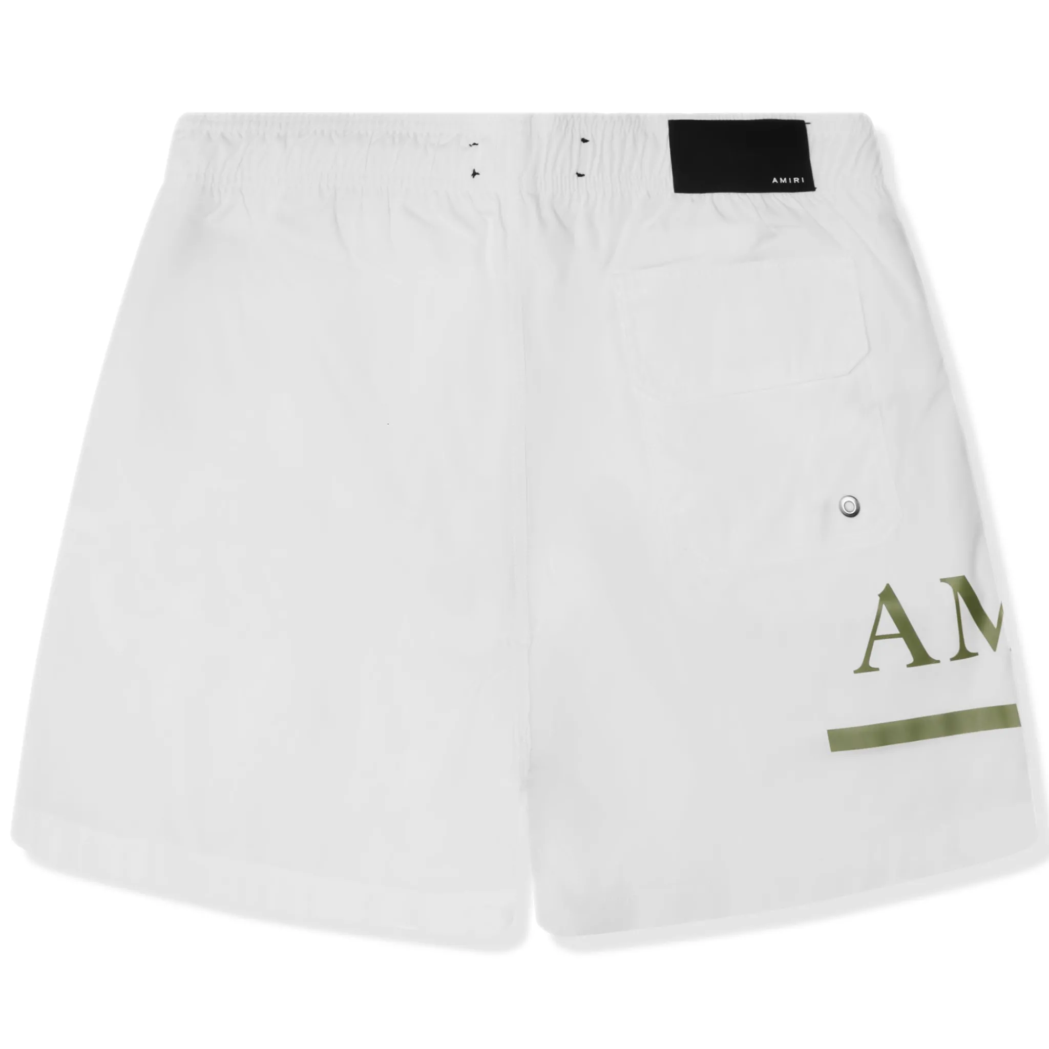 Amiri Ma Bar Logo Swim Shorts White< Swimwear|Shorts