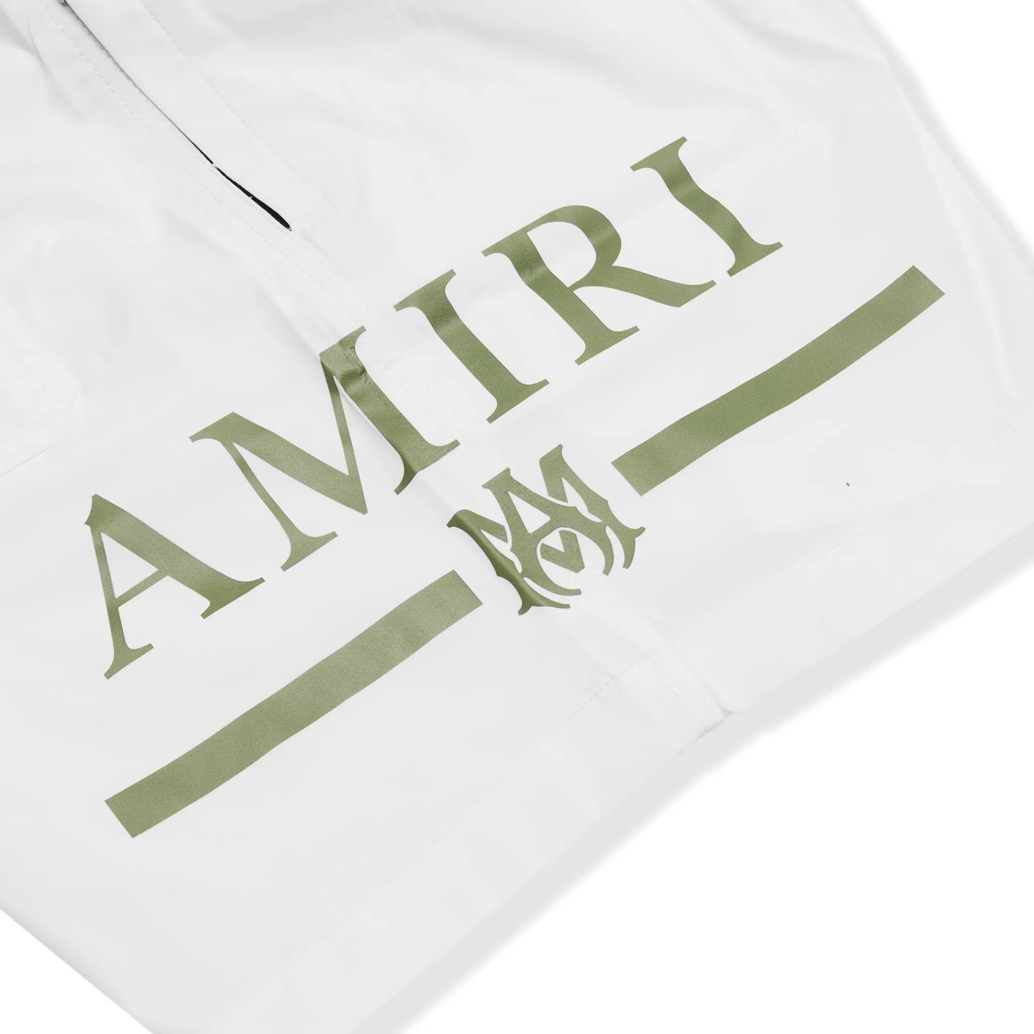 Amiri Ma Bar Logo Swim Shorts White< Swimwear|Shorts
