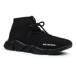 Balenciaga Speed Knit Lace Sock Triple Black< Black Trainers|Designer Trainers
