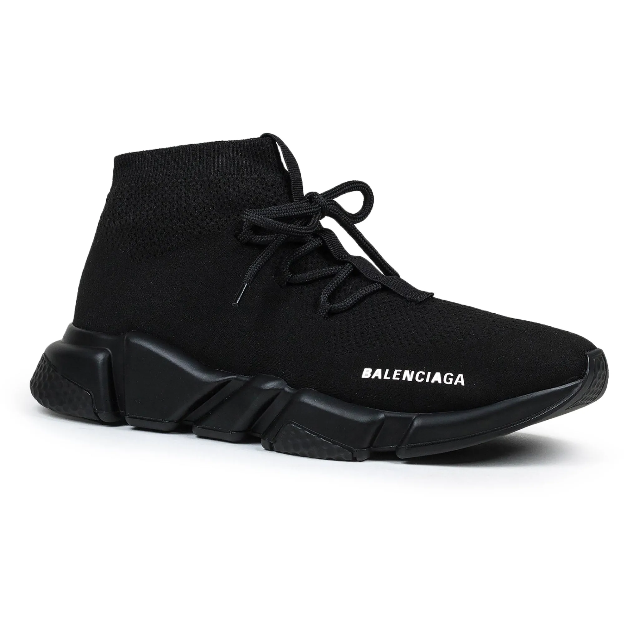Balenciaga Speed Knit Lace Sock Triple Black< Black Trainers|Designer Trainers
