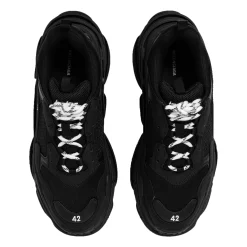 Balenciaga Triple S Sneaker Triple Black< Black Trainers|Designer Trainers