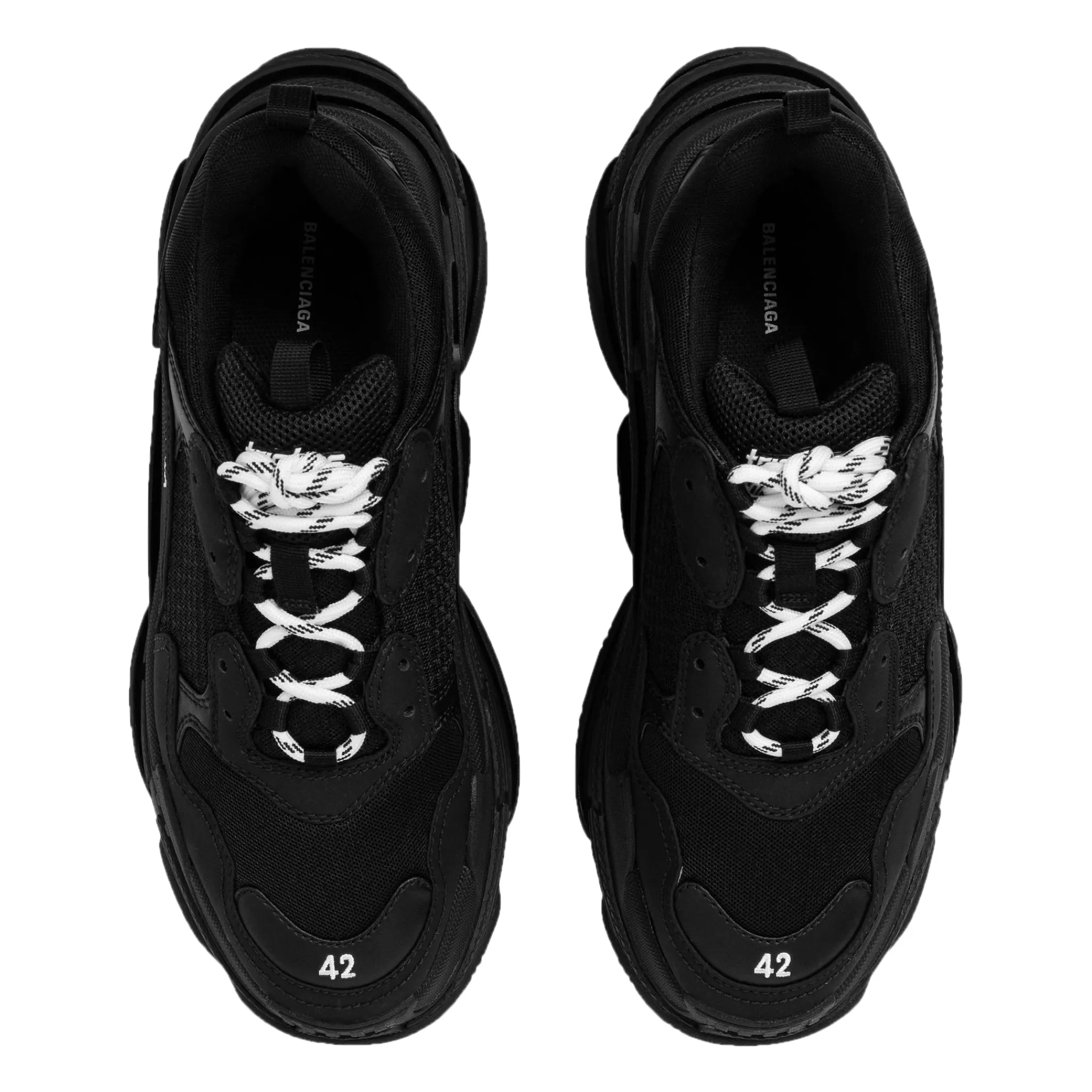Balenciaga Triple S Sneaker Triple Black< Black Trainers|Designer Trainers