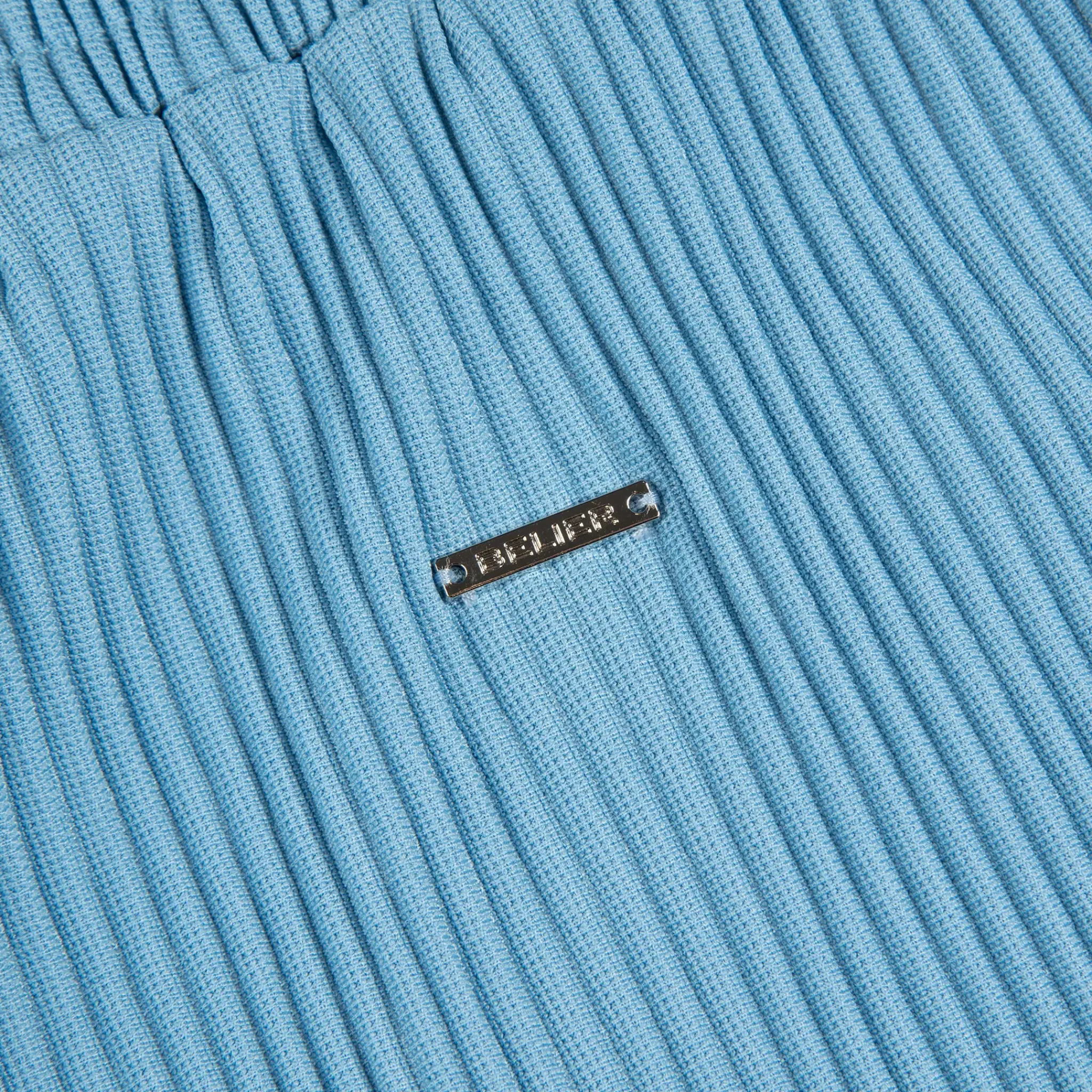 Belier Pleated Light Blue Resort Shirt & Shorts< Shorts|Shirts