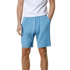 Belier Pleated Light Blue Shorts< Shorts