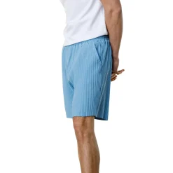 Belier Pleated Light Blue Shorts< Shorts
