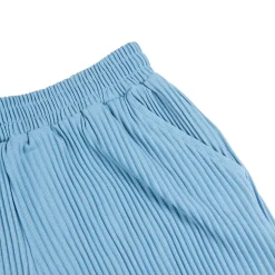 Belier Pleated Light Blue Shorts< Shorts
