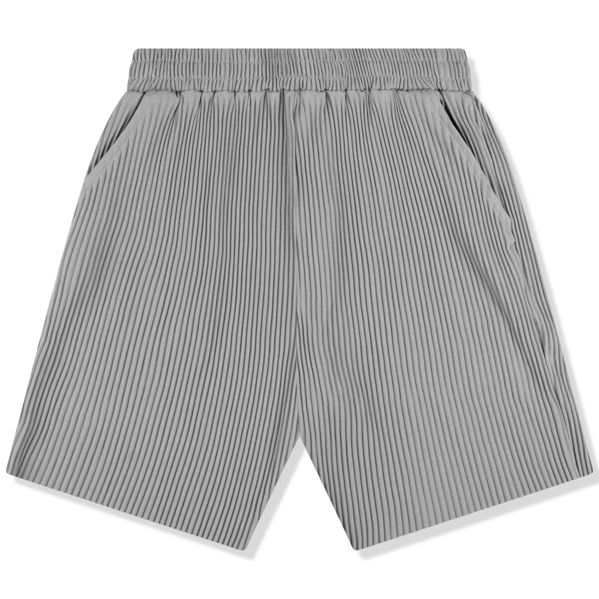 Belier Pleated Light Grey Shorts< Shorts