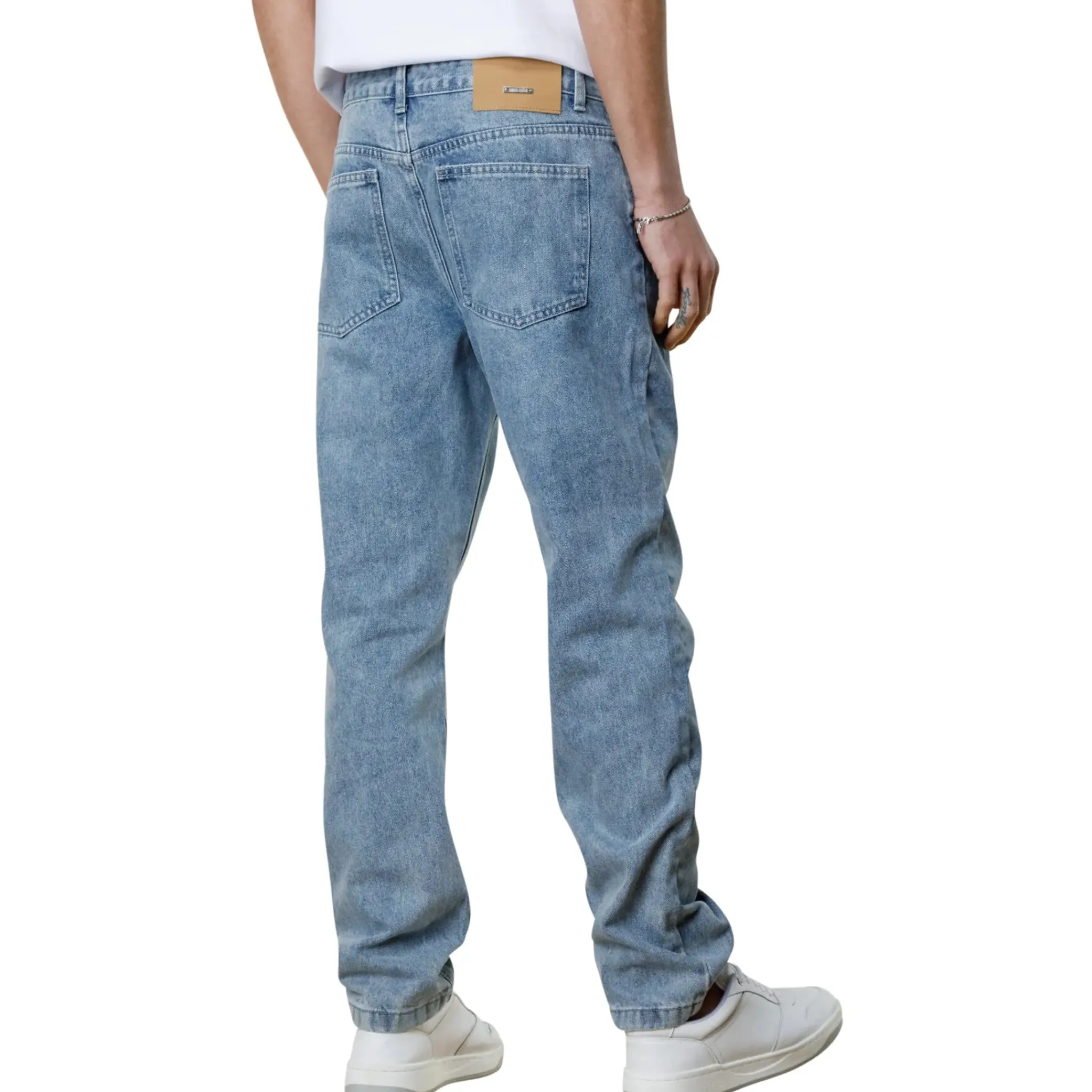 Belier Straight Leg Jeans Washed Blue< Jeans|Bottoms