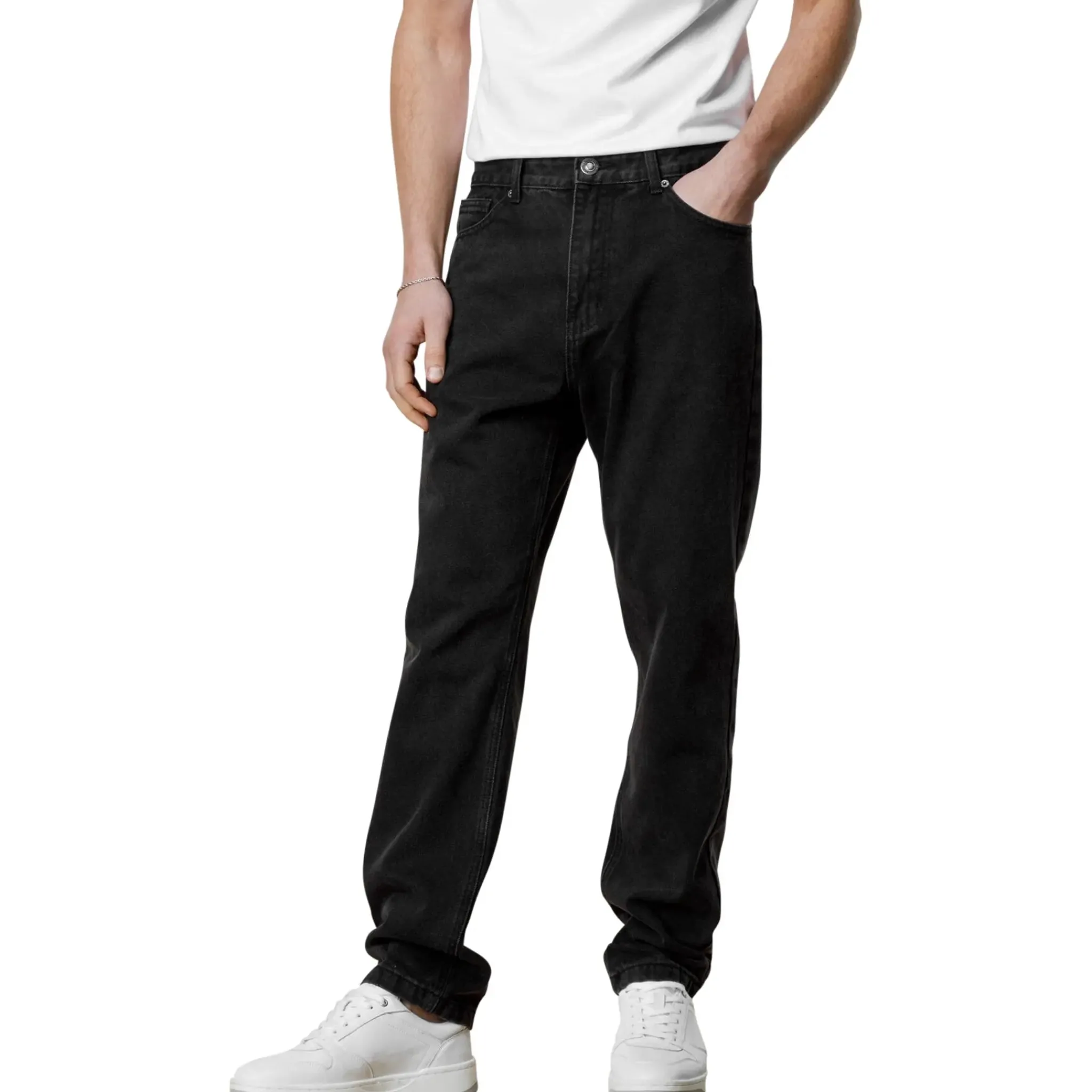 Belier Straight Leg Jeans Washed Black< Jeans|Bottoms