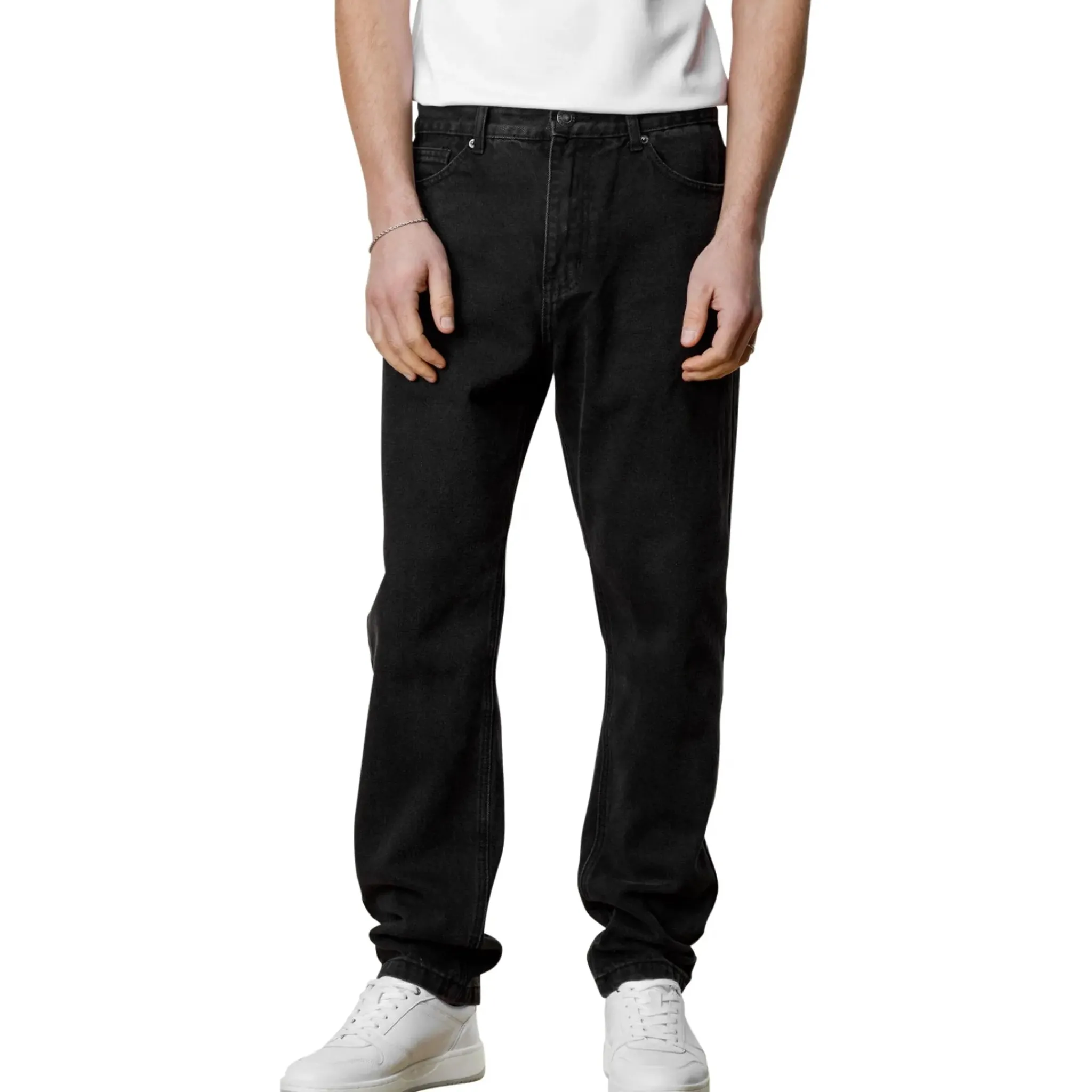Belier Straight Leg Jeans Washed Black< Jeans|Bottoms