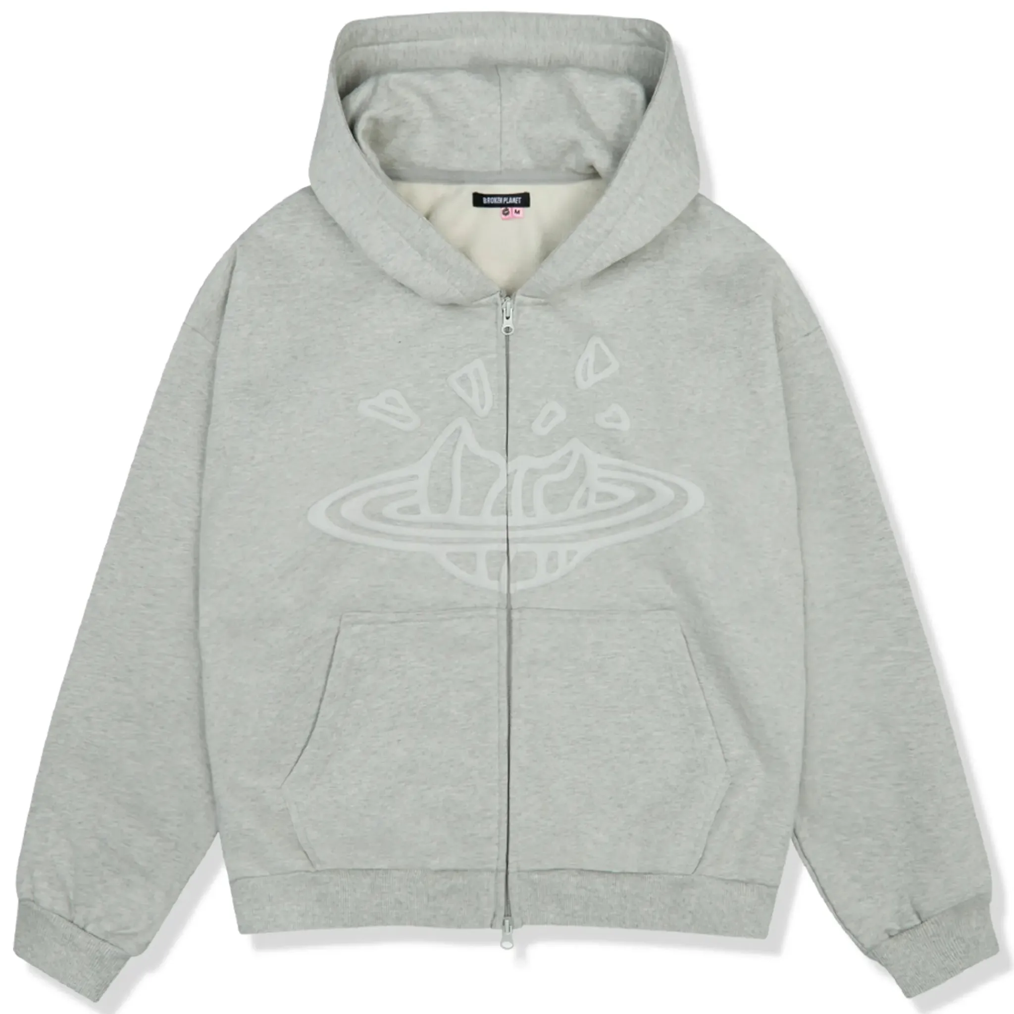 Broken Planet Market Broken Planet Ash Heather Grey Zip-Up Hoodie< Sweatshirts & Hoodies