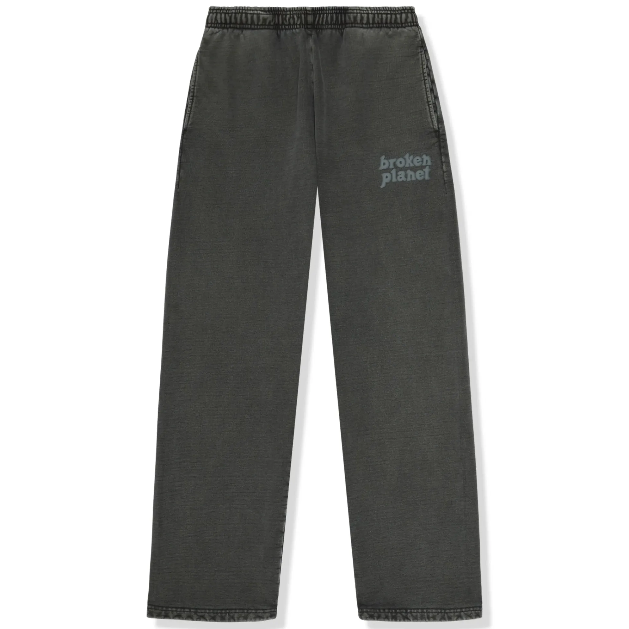 Broken Planet Market Broken Planet Basics Straight Leg Washed Soot Black Sweatpants< Bottoms|Sweatpants