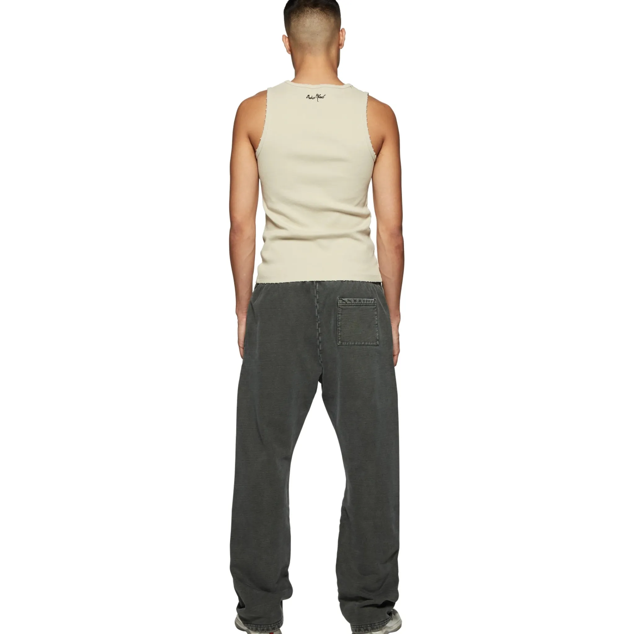 Broken Planet Market Broken Planet Basics Straight Leg Washed Soot Black Sweatpants< Bottoms|Sweatpants