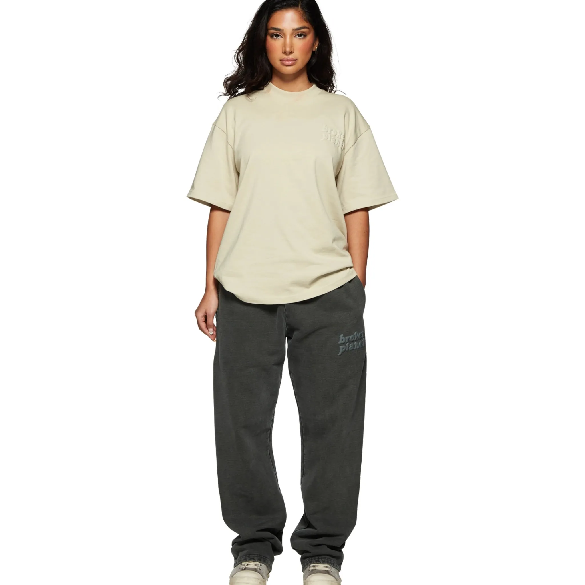 Broken Planet Market Broken Planet Basics Straight Leg Washed Soot Black Sweatpants< Bottoms|Sweatpants