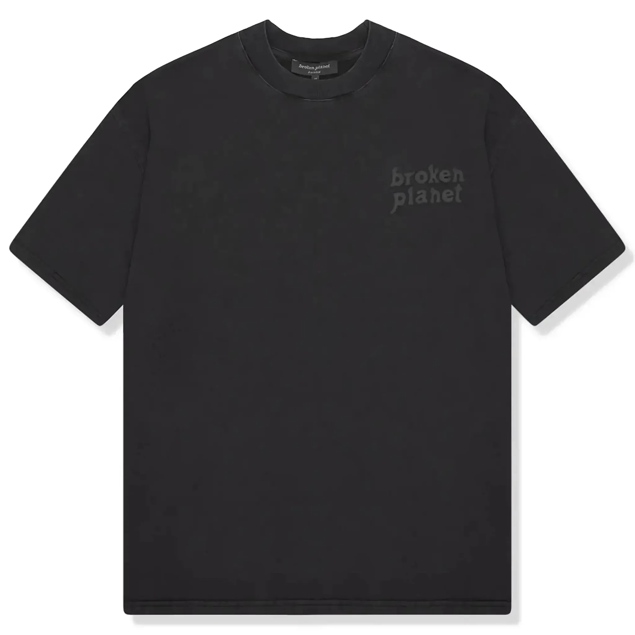 Broken Planet Market Broken Planet Basics Washed Midnight Black T Shirt< T-shirts