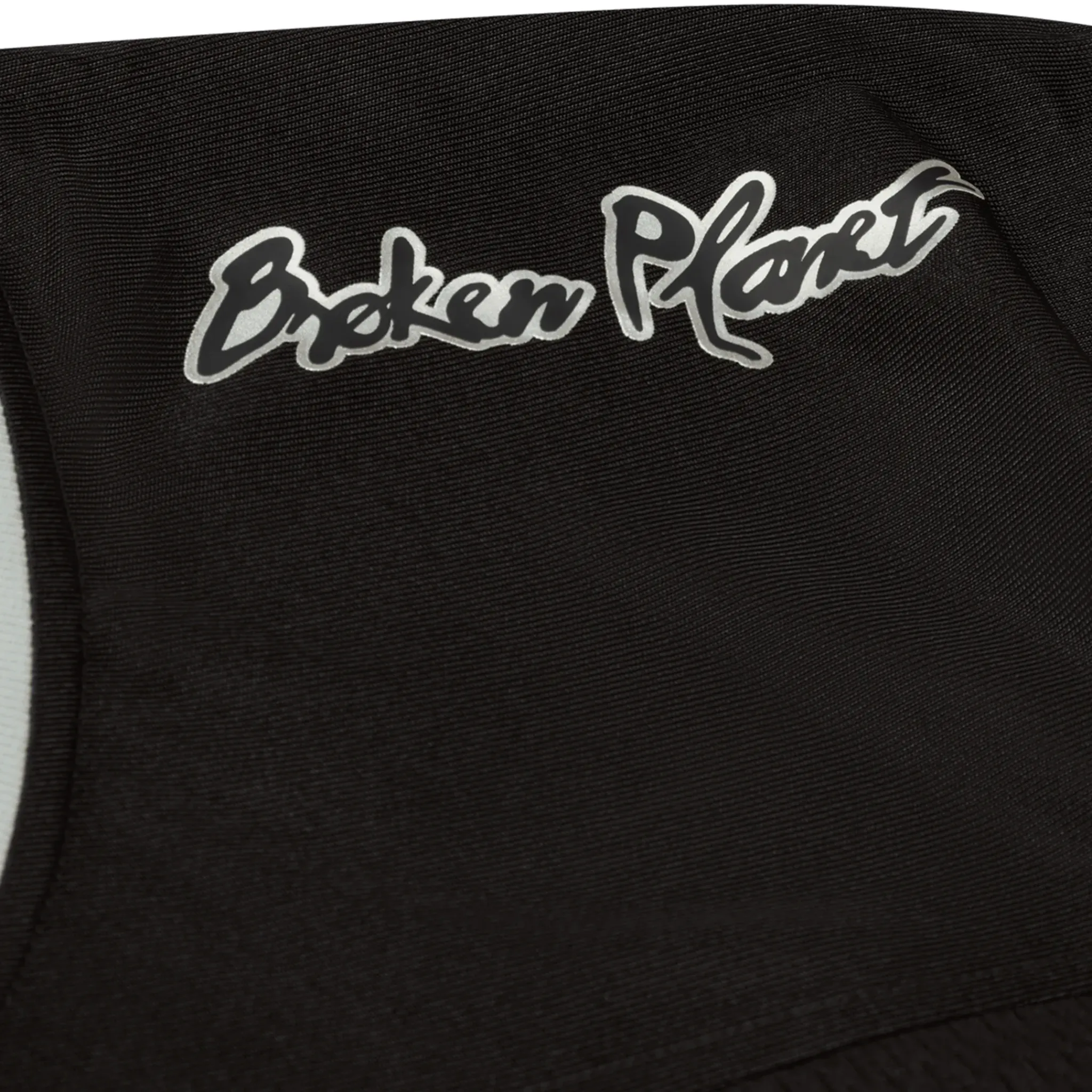 Broken Planet Market Broken Planet Black Silver Football Jersey< T-shirts