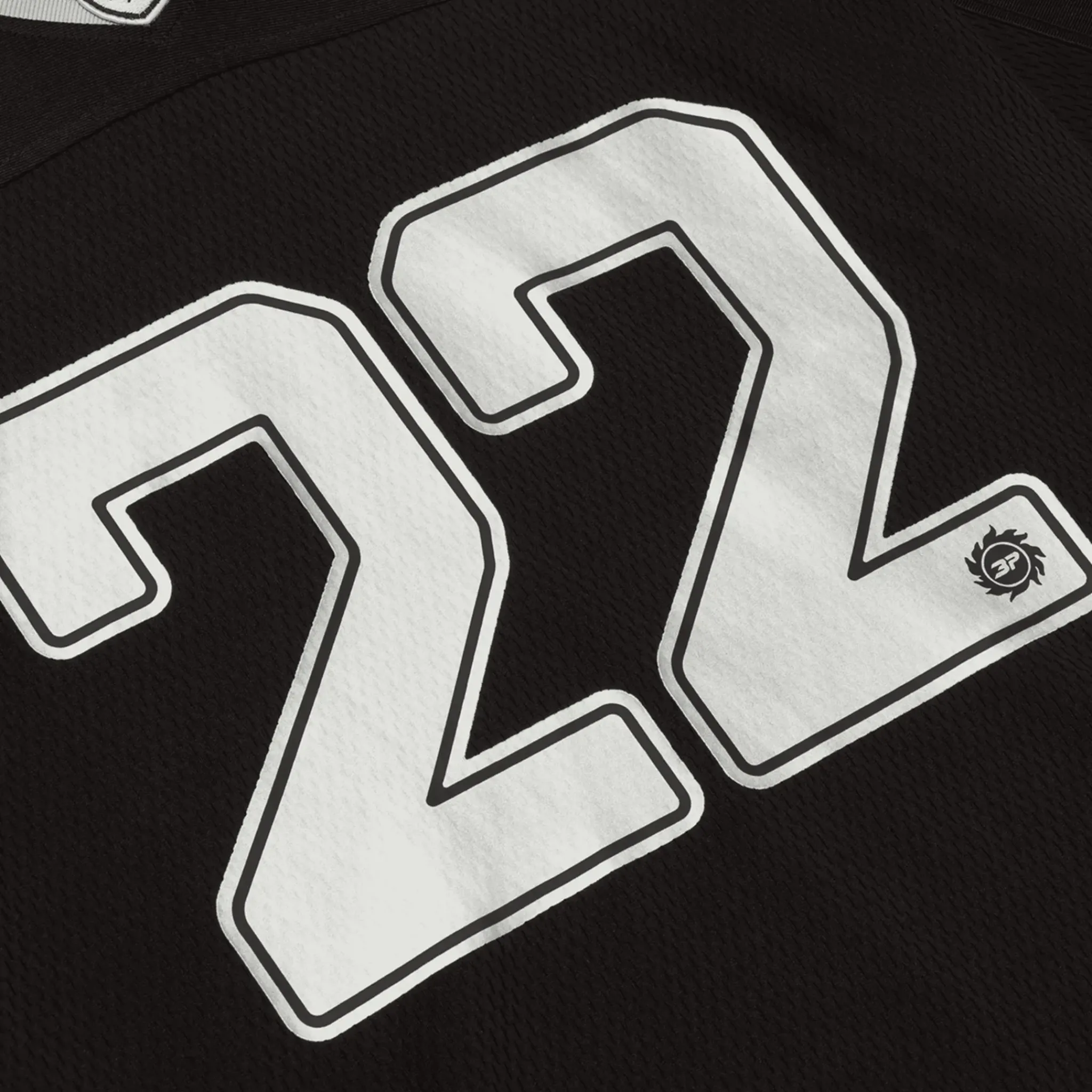 Broken Planet Market Broken Planet Black Silver Football Jersey< T-shirts