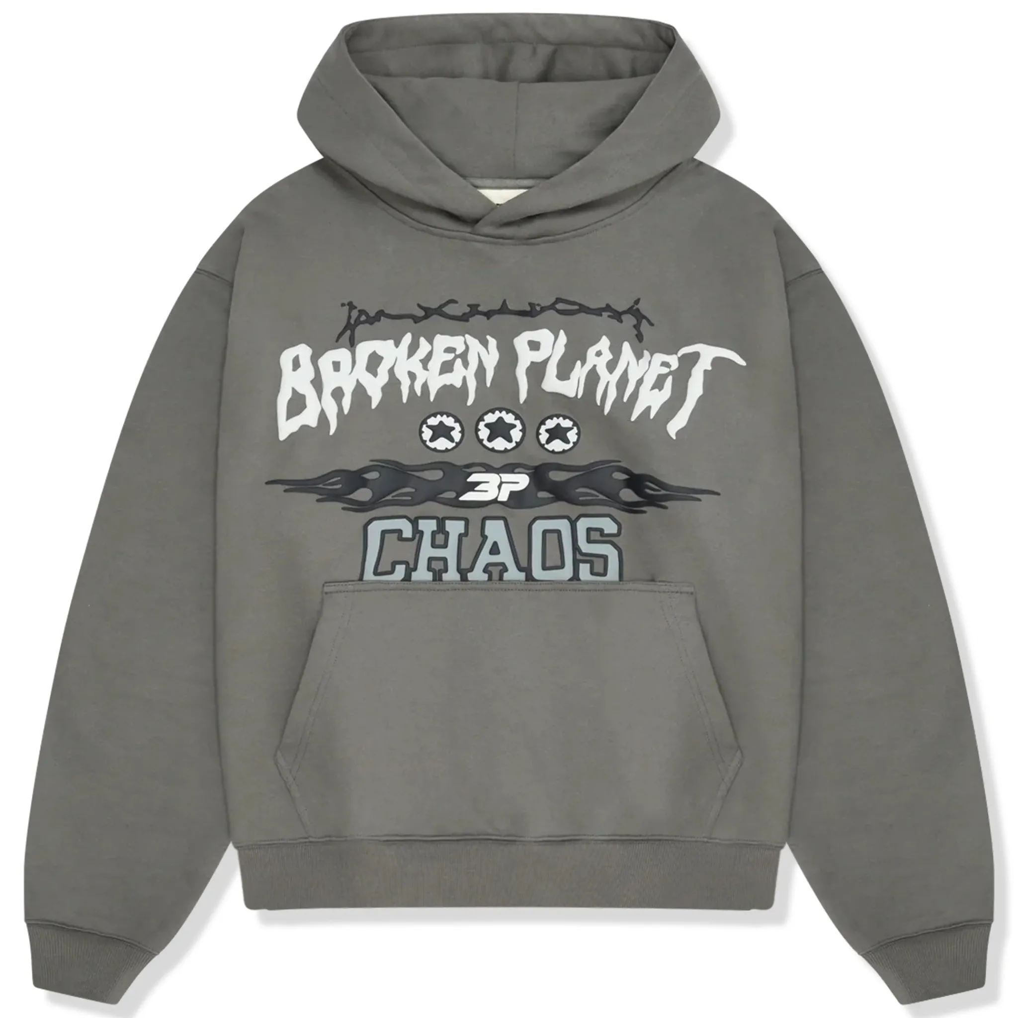 Broken Planet Market Broken Planet Chaos Gunmetal Grey Hoodie< Sweatshirts & Hoodies