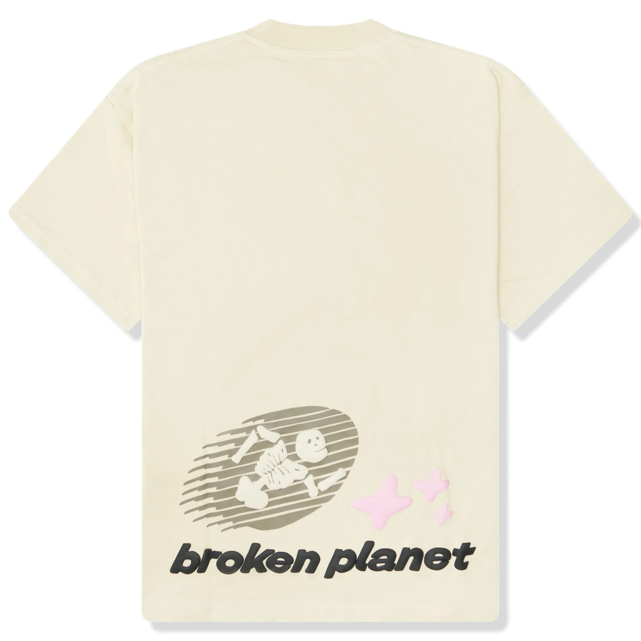 Broken Planet Market Broken Planet Cosmic Speed Bone White T Shirt< T-shirts